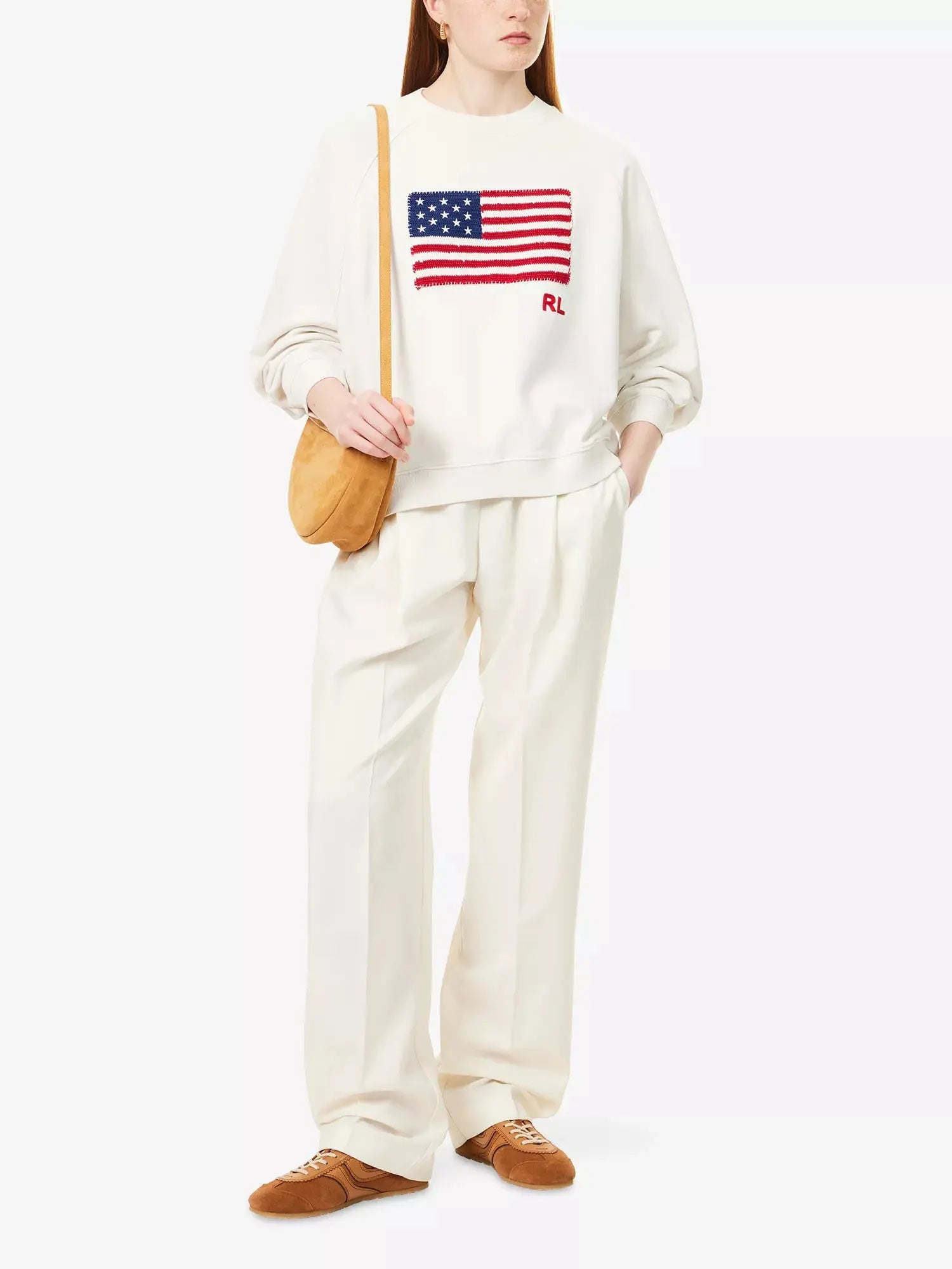 Women's Embroidered Raglan-Sleeves Cotton-Jersey Sweatshirt Polo Ralph Lauren