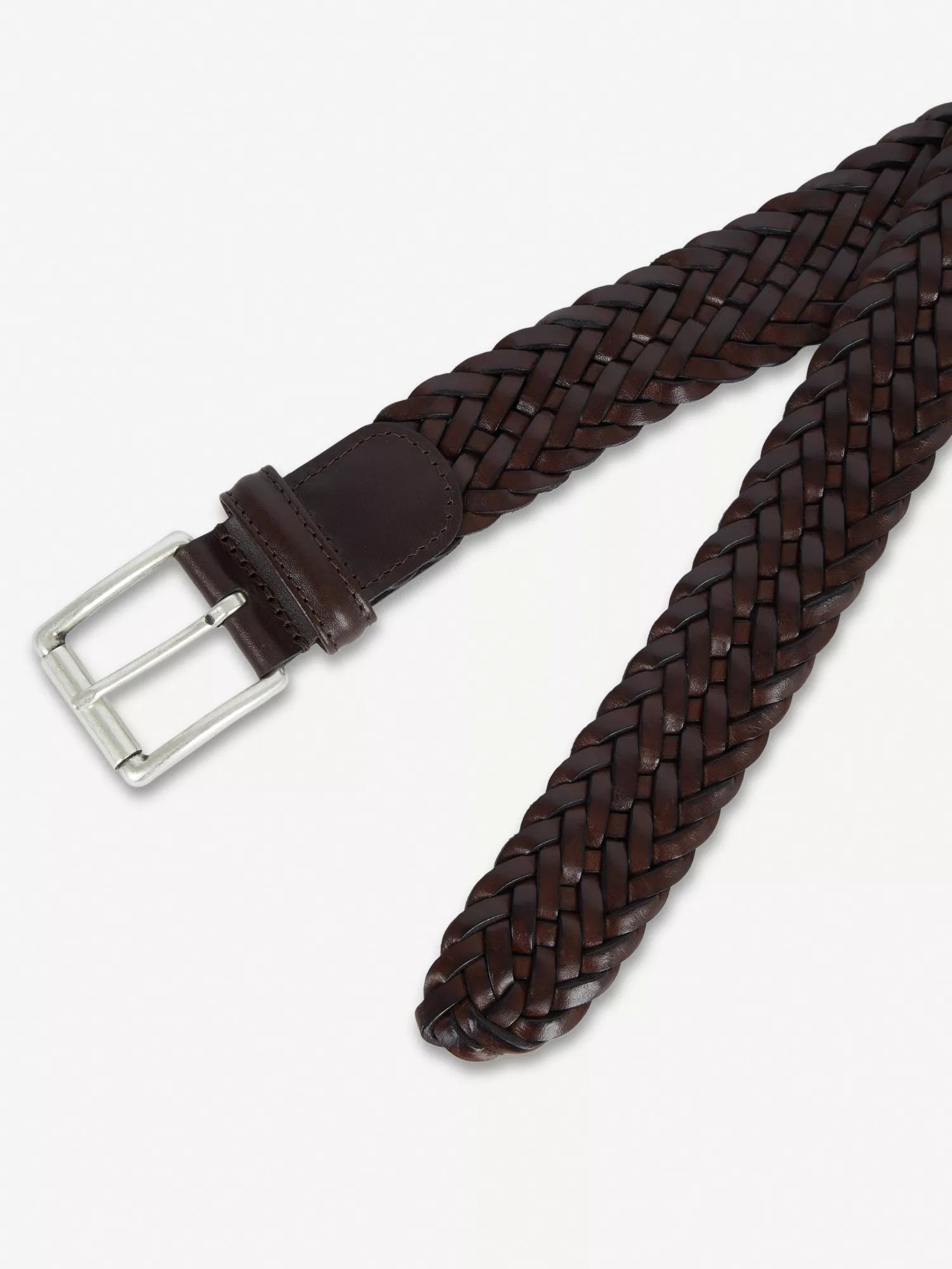 Men's Woven leather belt Anderson's