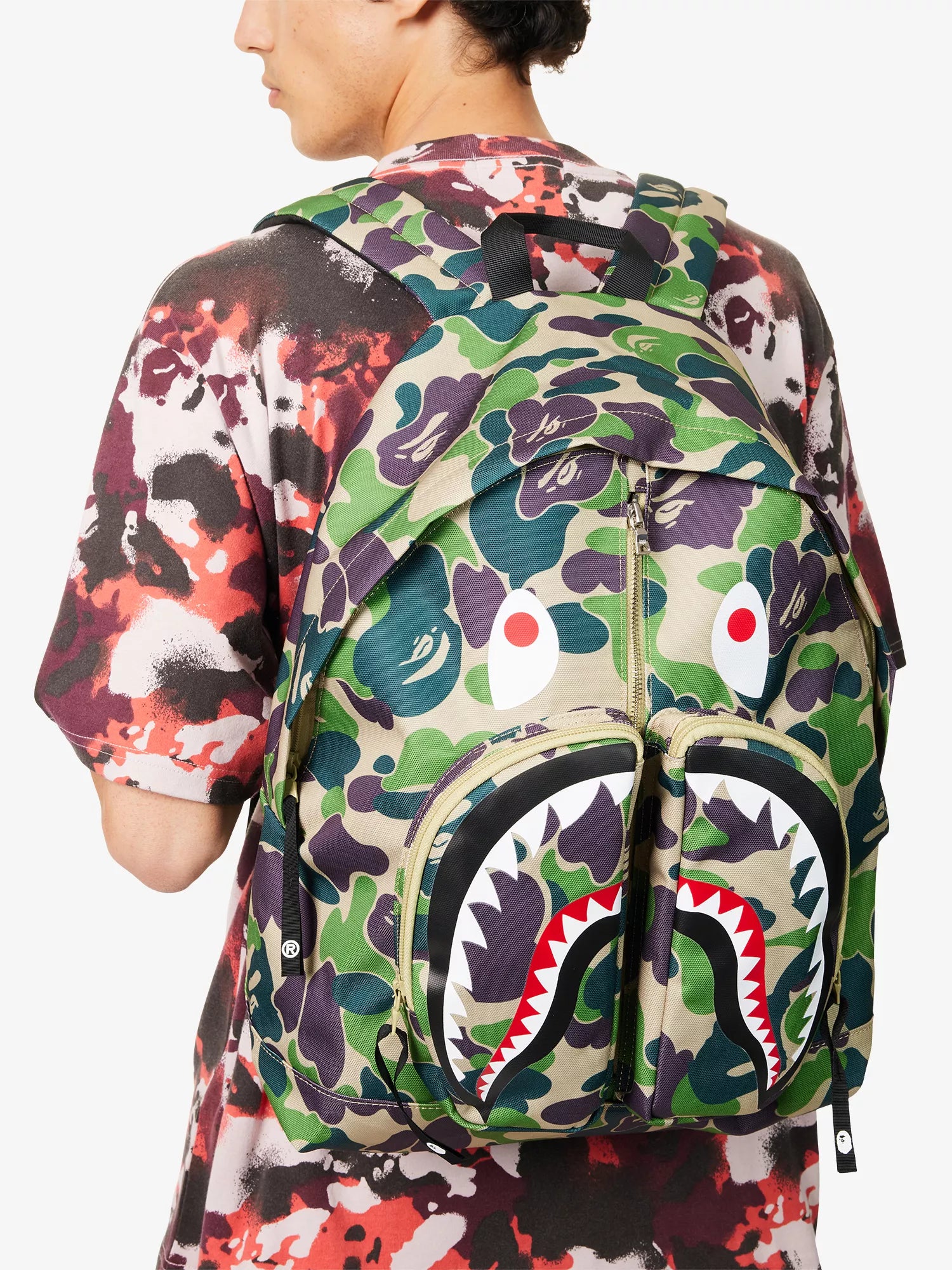 ABC Camo Shark Woven Backpack