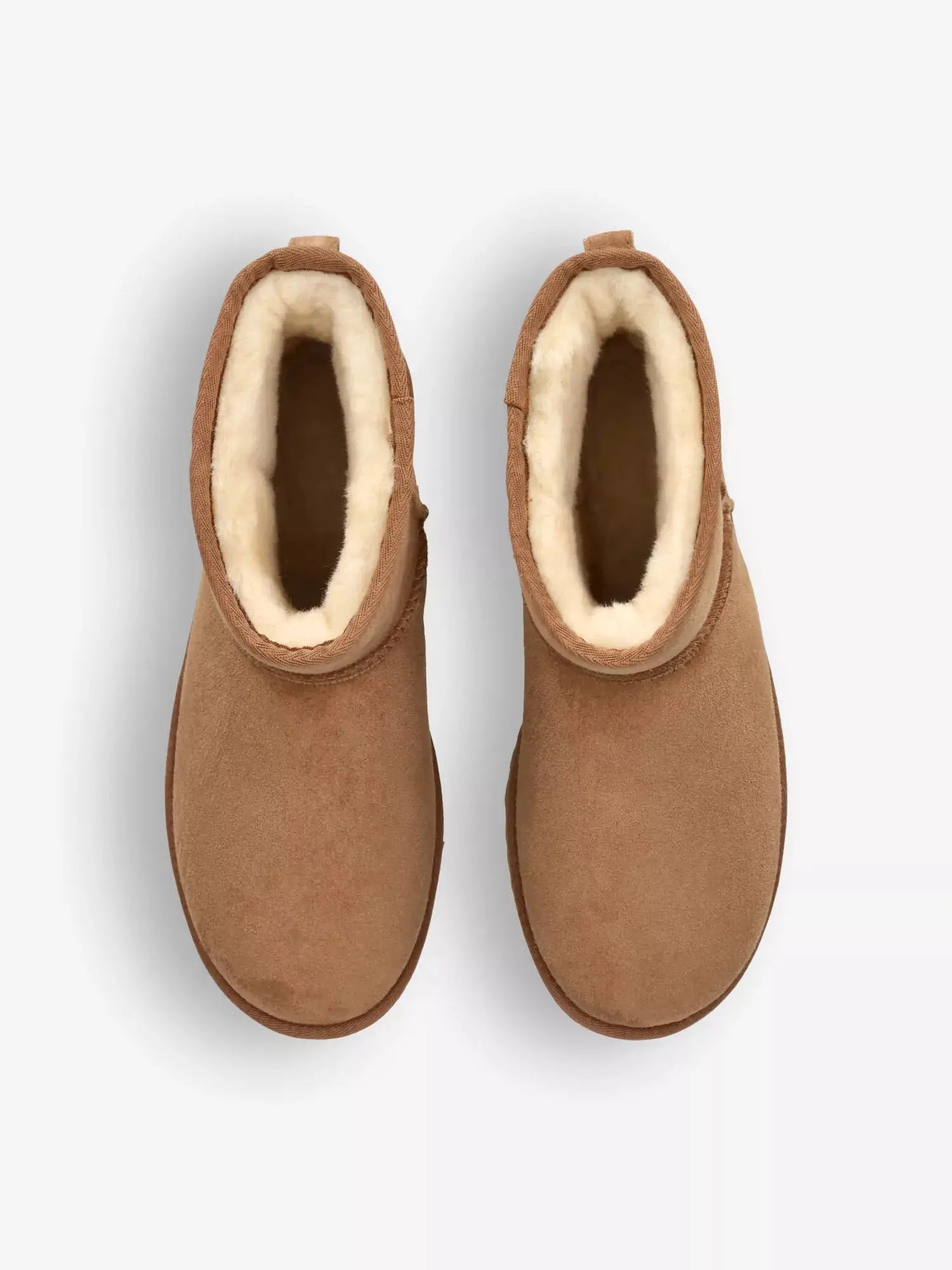 Men's Classic Ultra Mini logo-patch suede and shearling ankle boots UGG