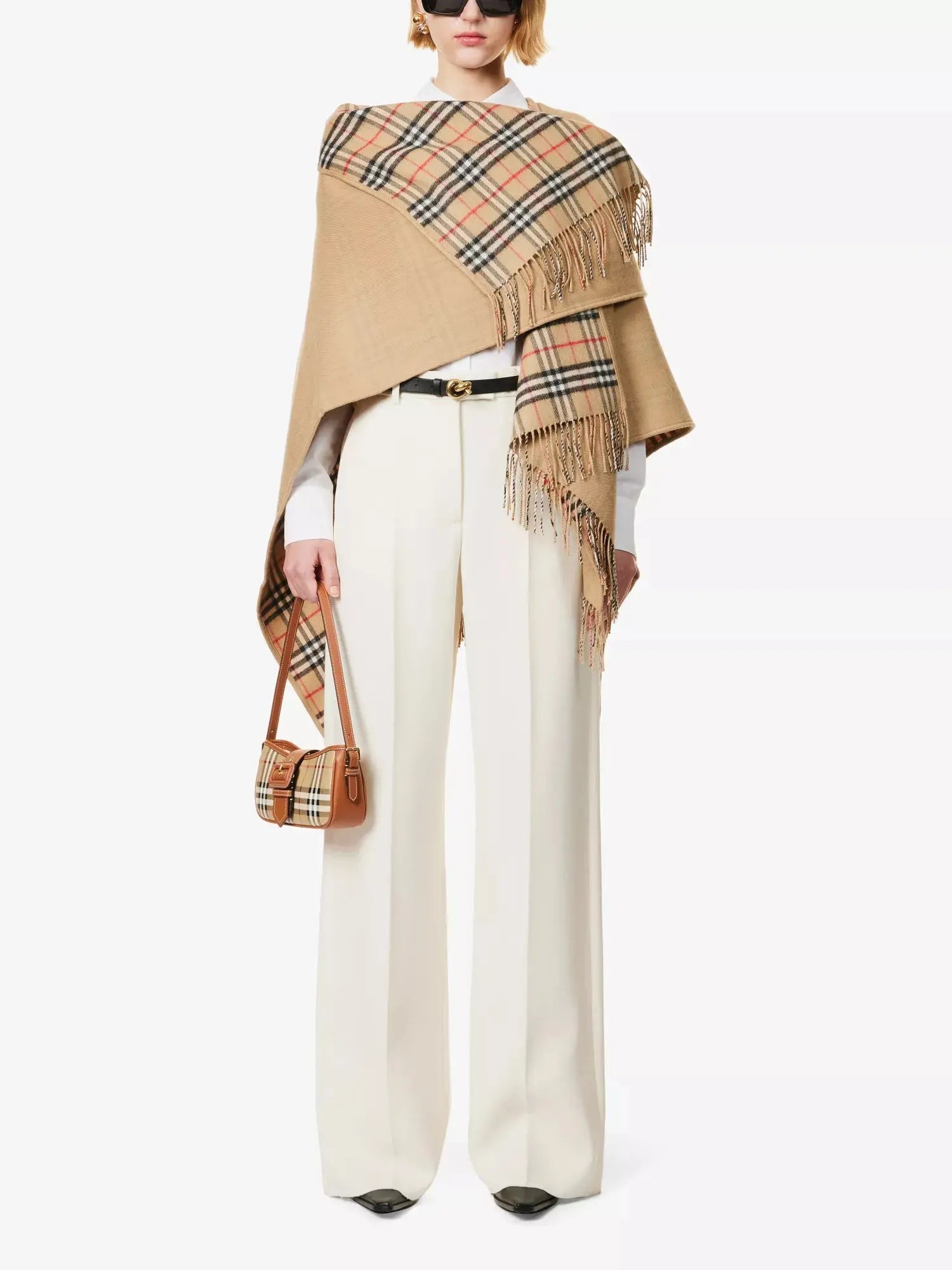 Women's Vintage Check wool cape Burberry
