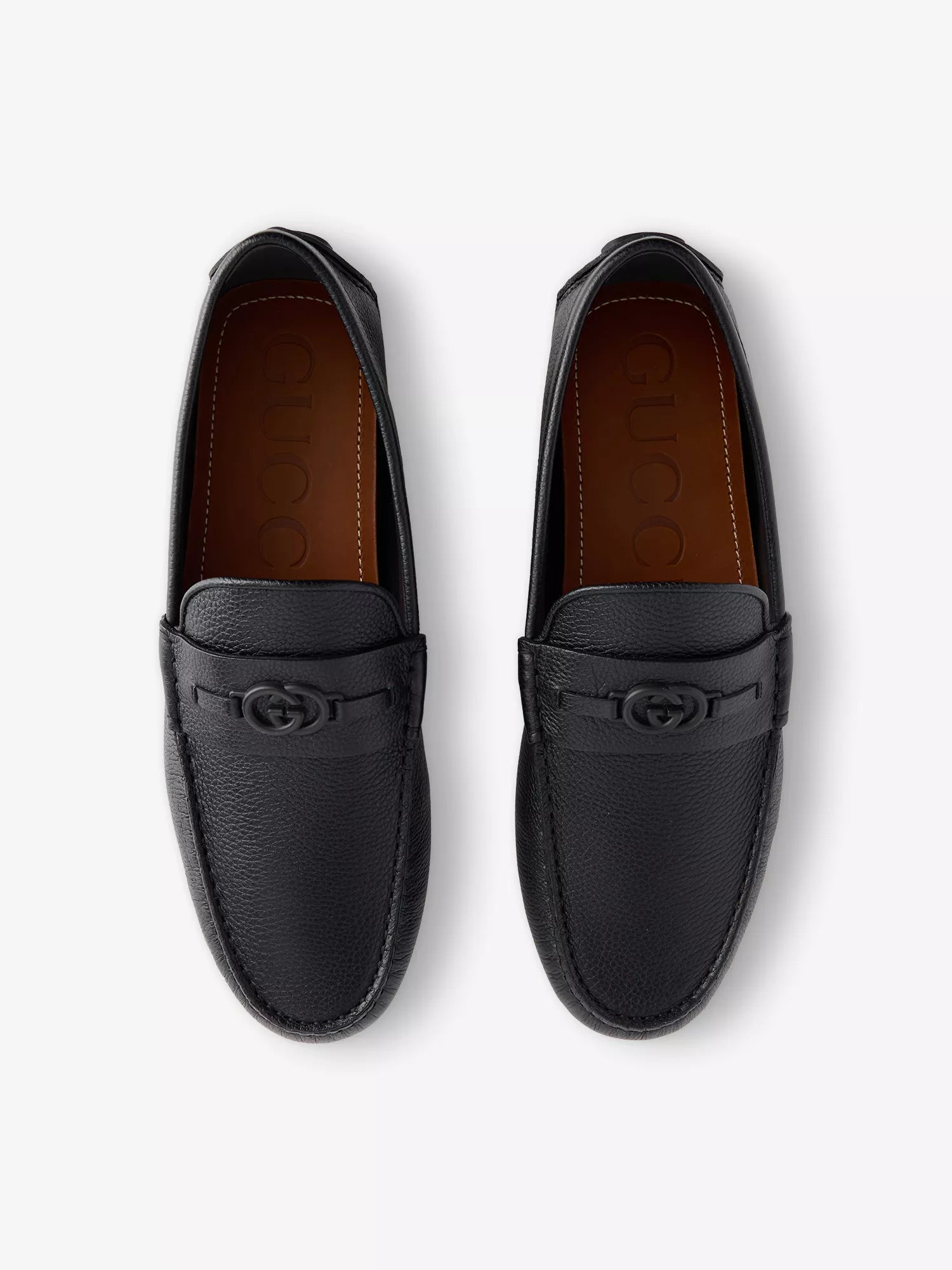 Men's GG Leather Driver Loafers Gucci