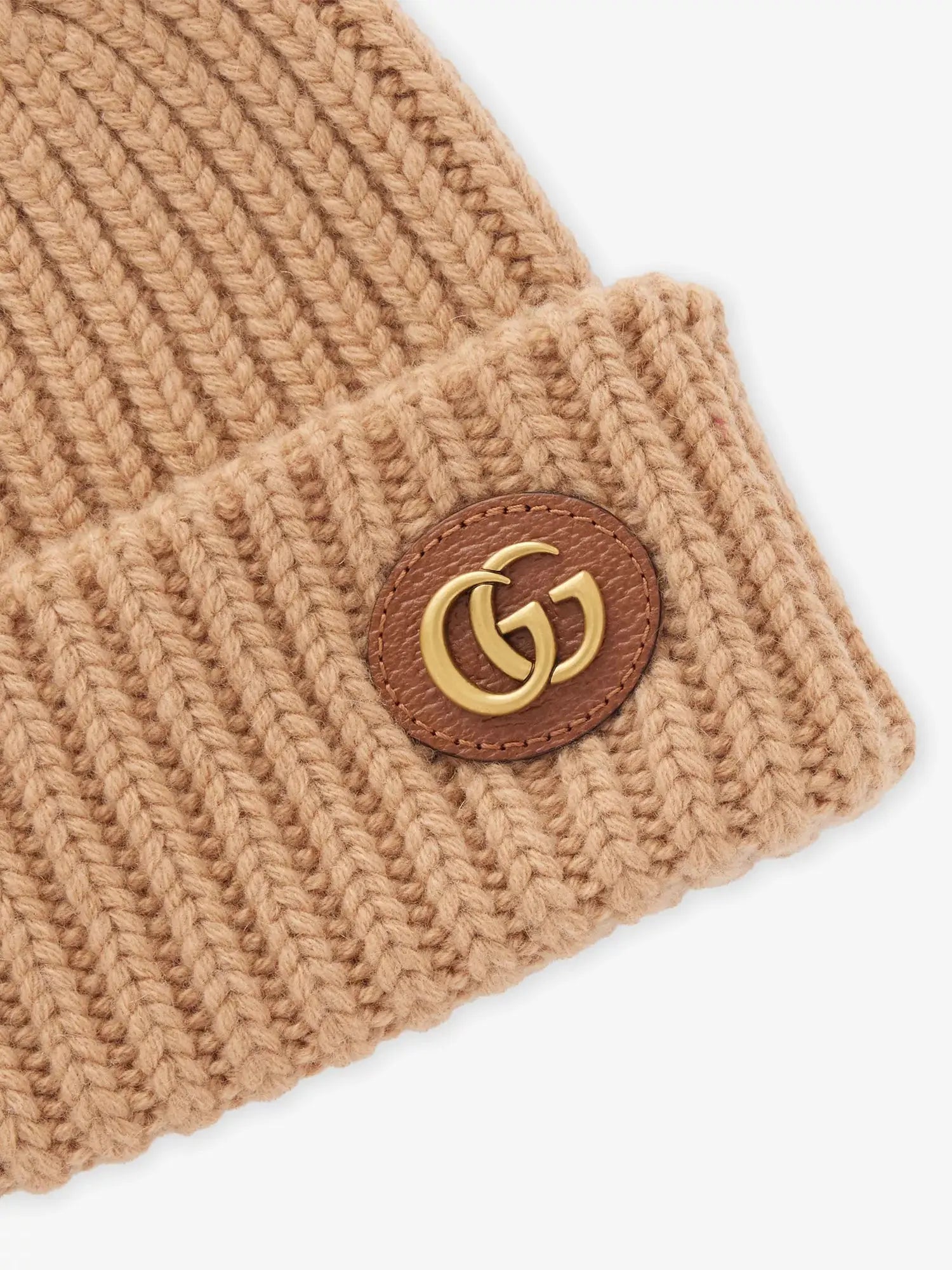 Women's Double-G Ribbed Wool And Cashmere Beanie Gucci