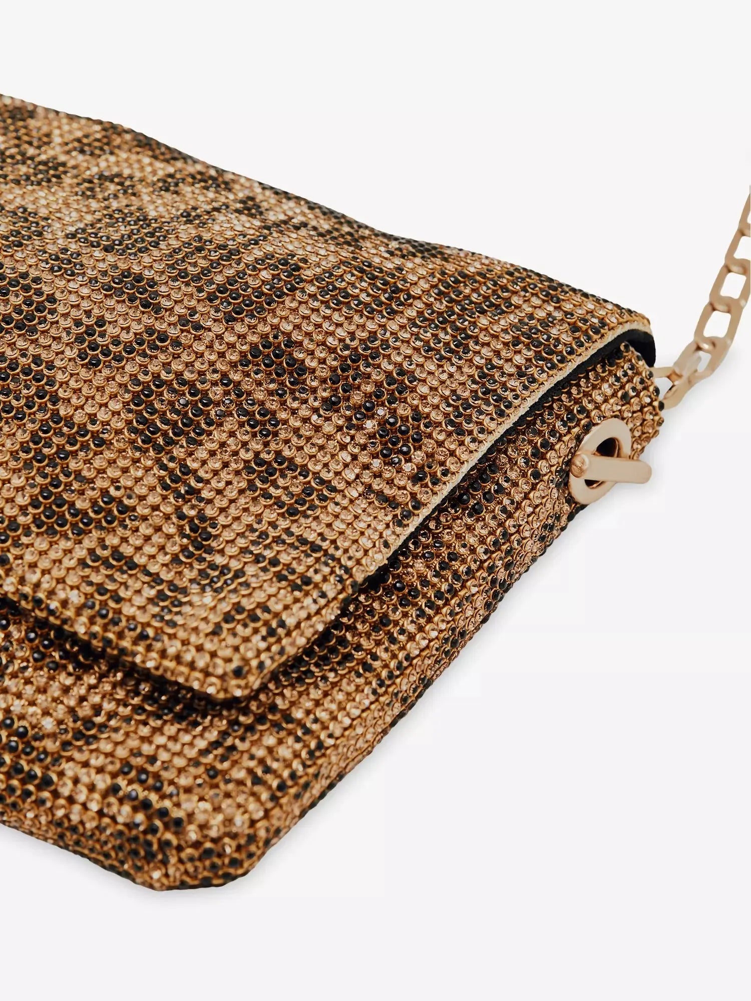 Women's Soho Leopard-Print Woven Shoulder Bag Reiss