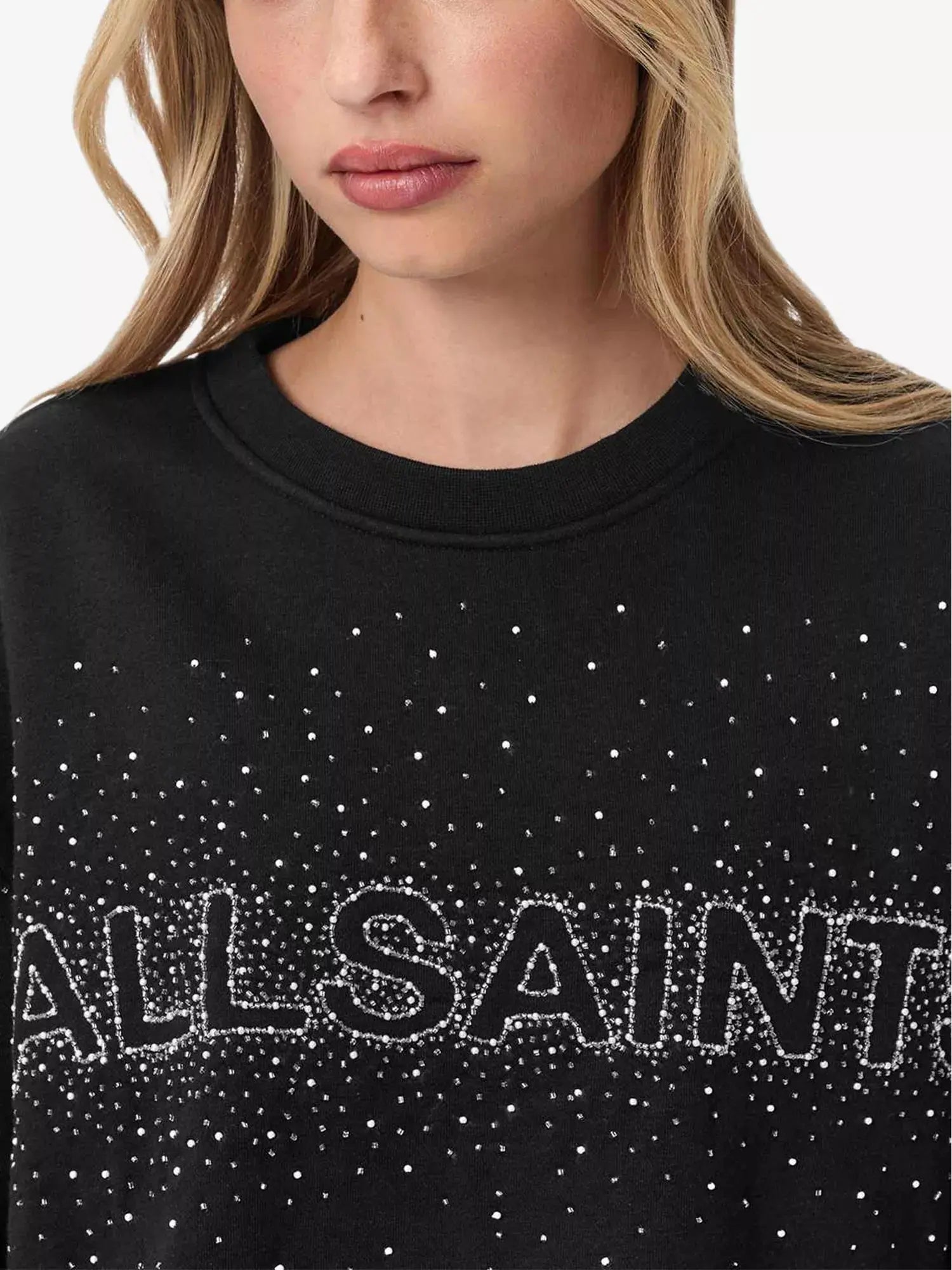 Women's Sprinkle Etta Logo-Print Relaxed-Fit Sweatshirt AllSaints
