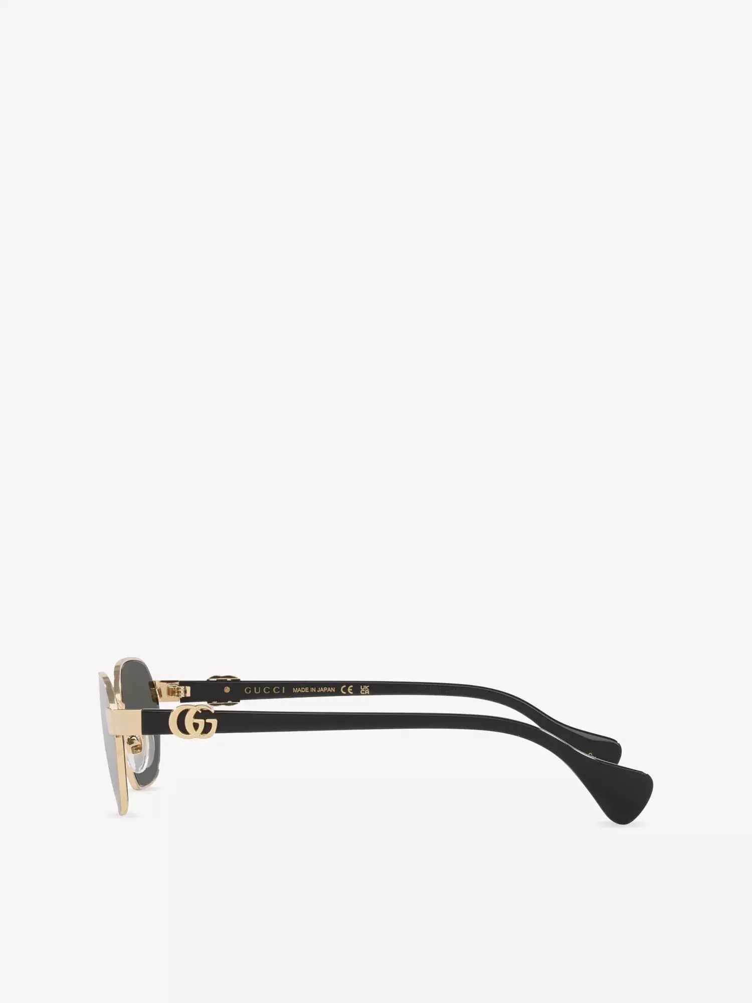 Women's GG1593S Rectangular-Frame Metal Sunglasses Gucci