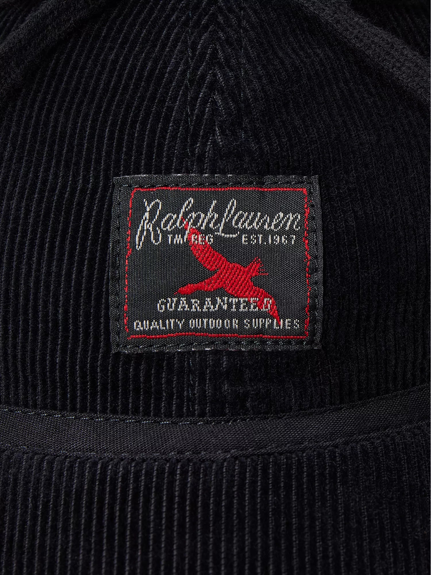 Branded-Patch Earflap Corduroy Cap