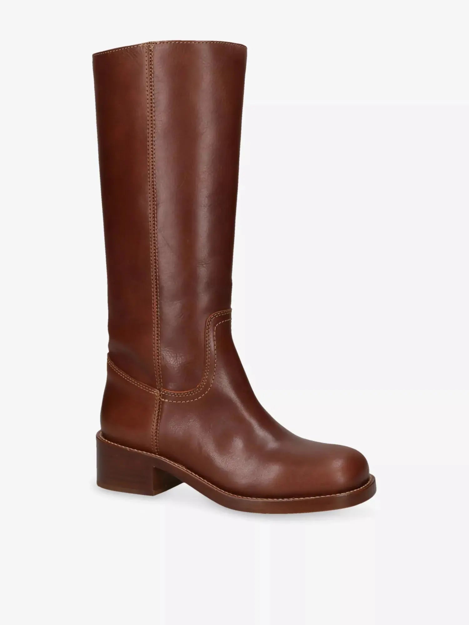 Women's Riggs Leather Knee-High Boots Steve Madden