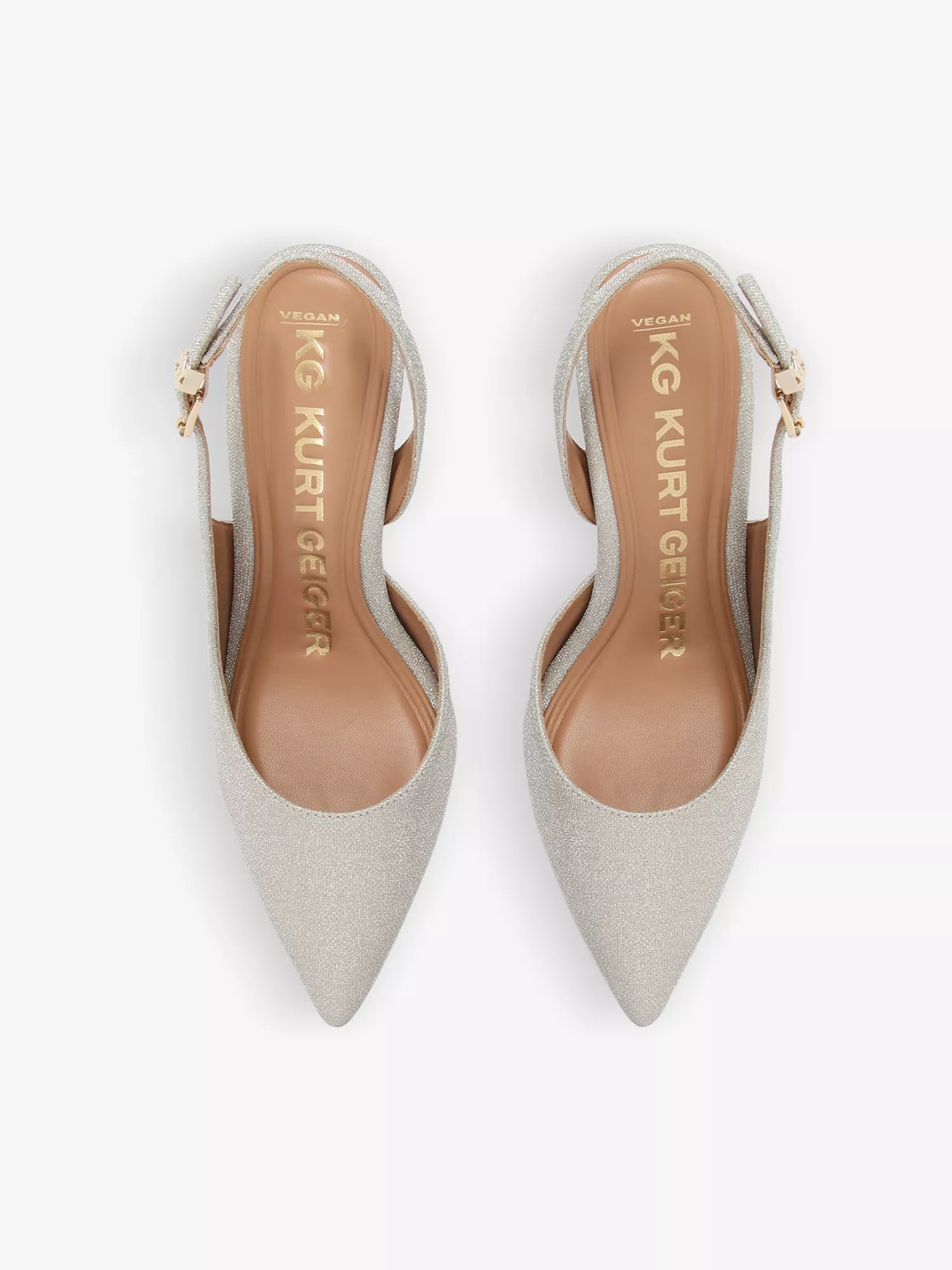 Aria pointed-toe woven slingback courts