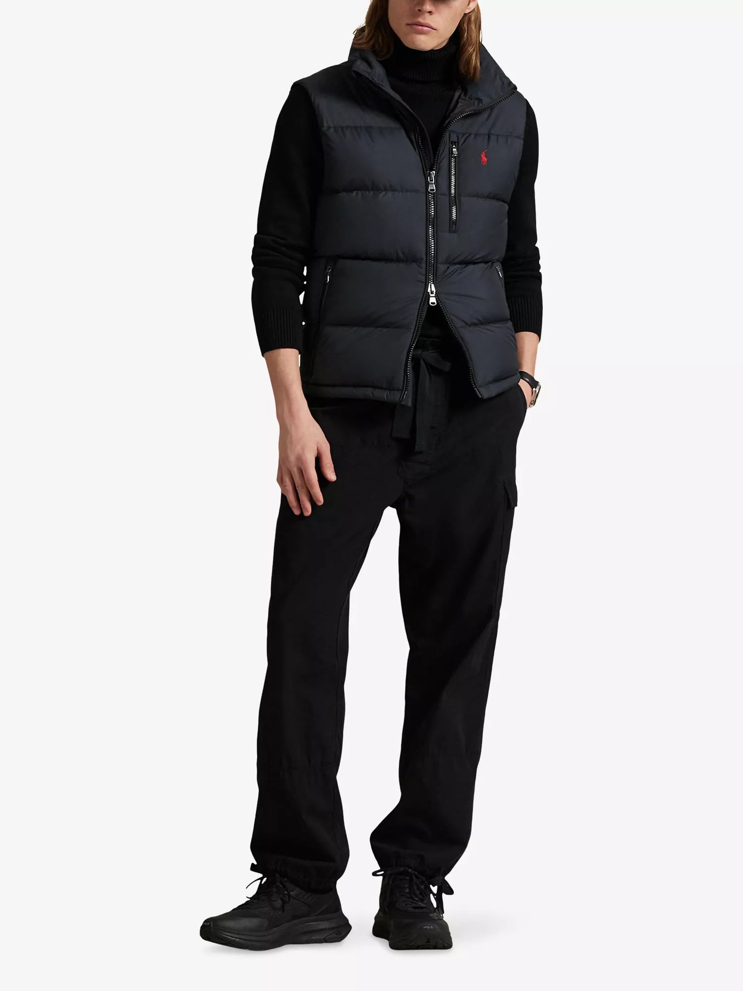 Brand-Embroidered Padded Shell Gilet