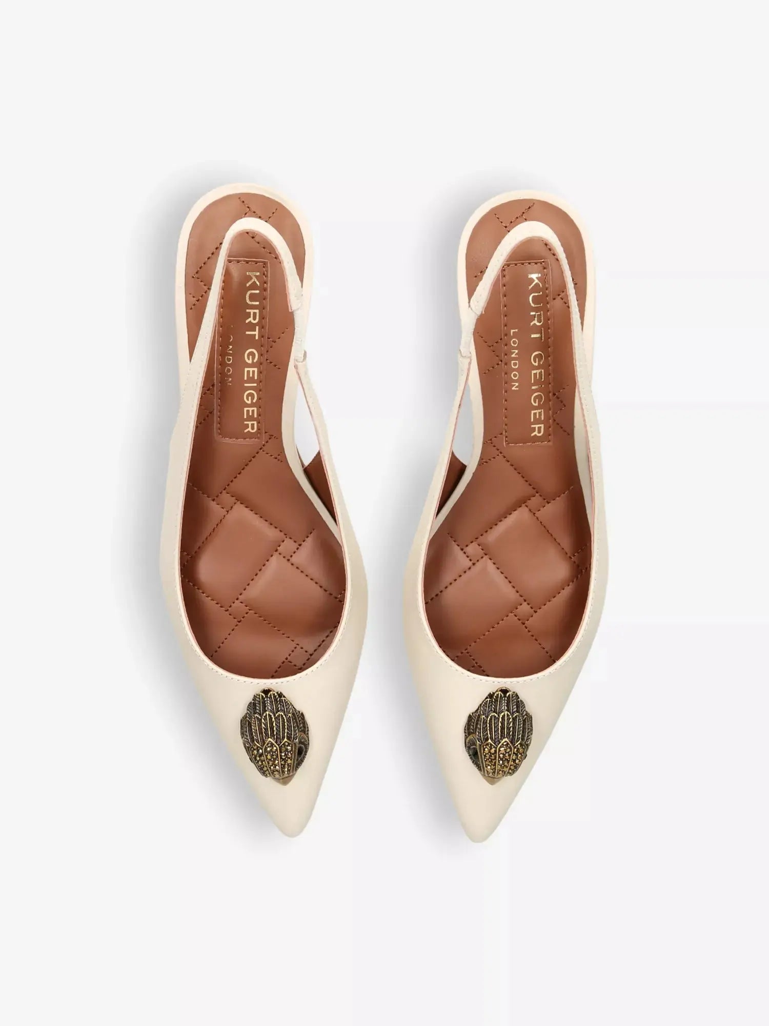Women's Belgravia eagle-embellished leather heeled slingbacks Kurt Geiger London