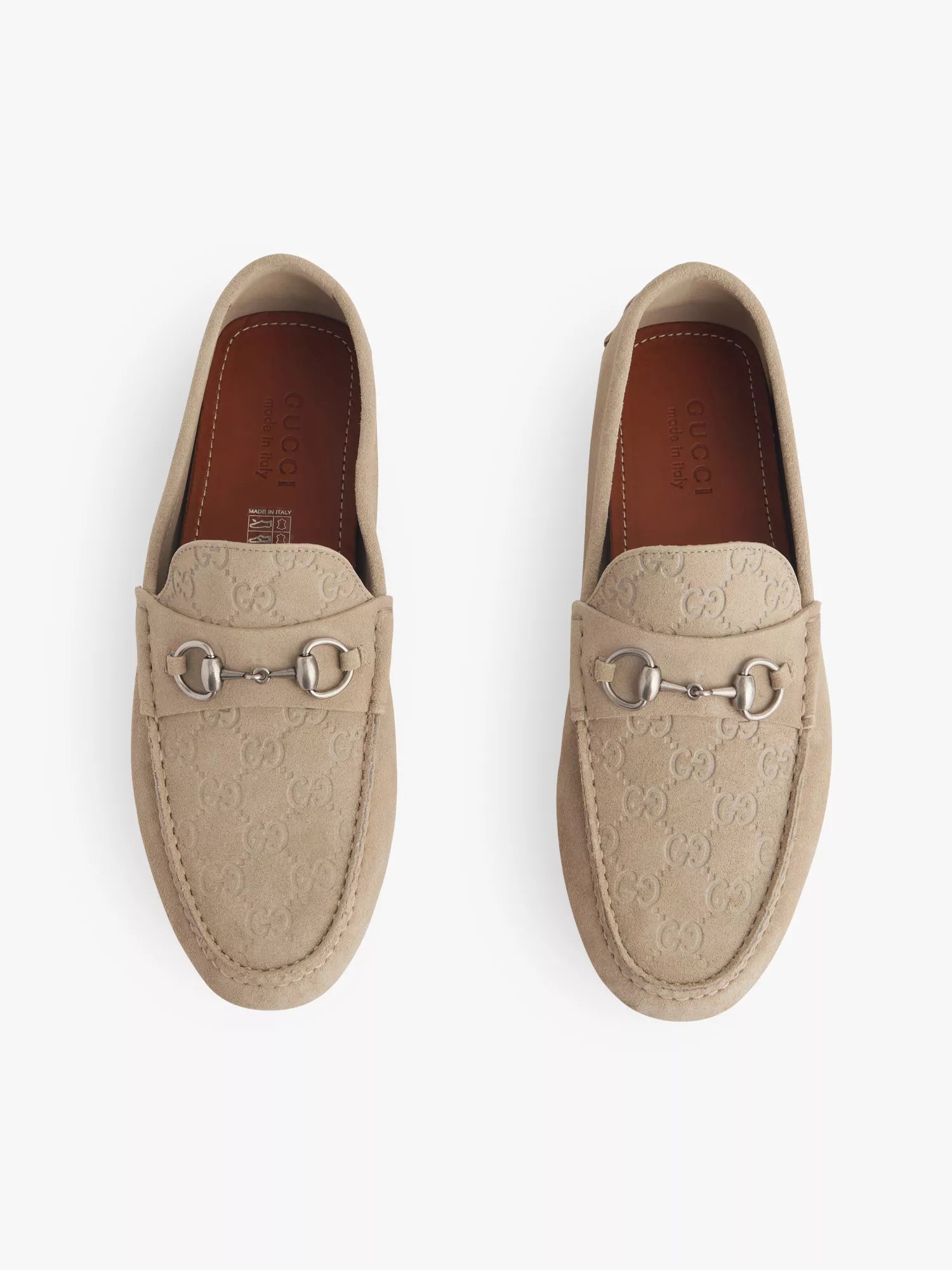 Men's Byorn Driver monogram-pattern leather loafers Gucci