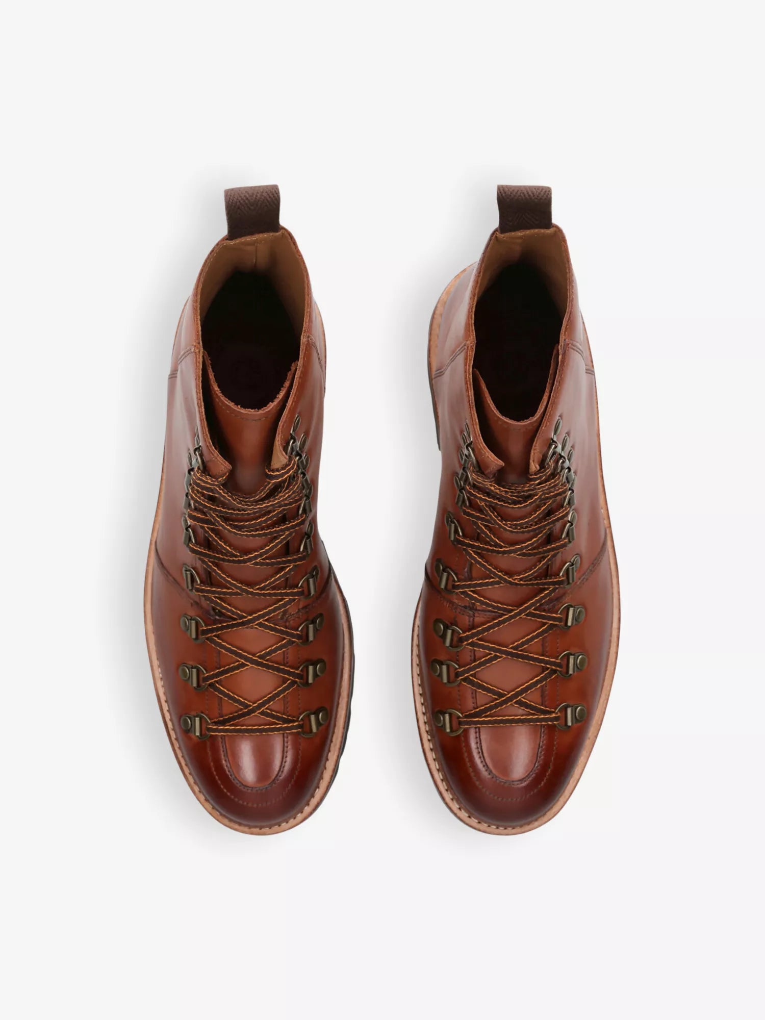 Brady mid-top lace-up leather boots