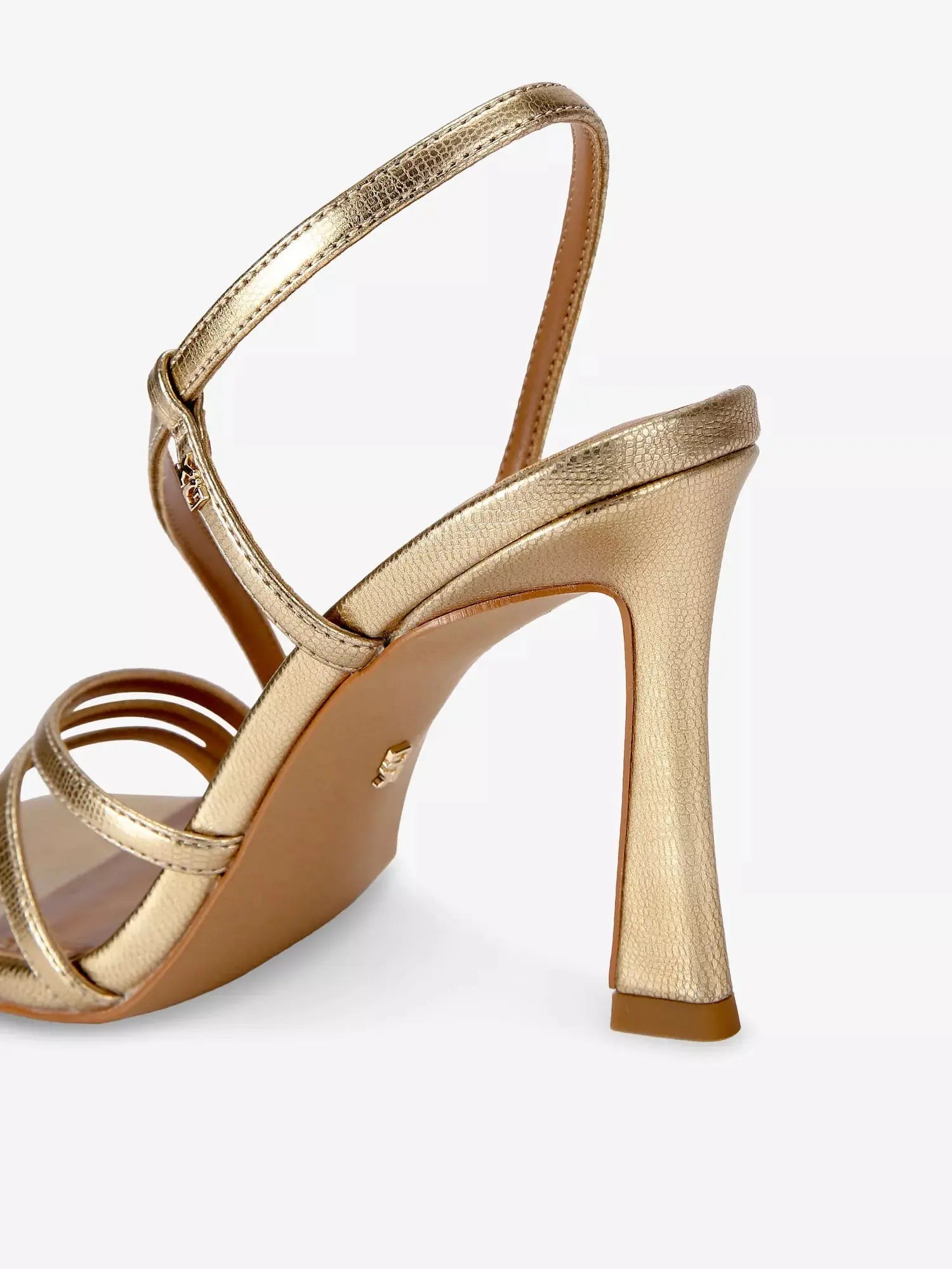 Women's Sweetie 95 Strappy Metallic Faux-Leather Sandals KG Kurt Geiger