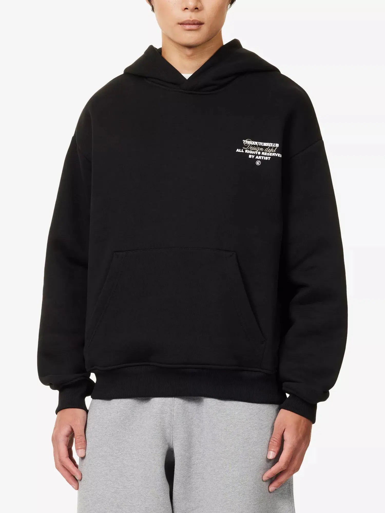 Men's Graphic-Print Long-Sleeve Cotton Hoody The Couture Club