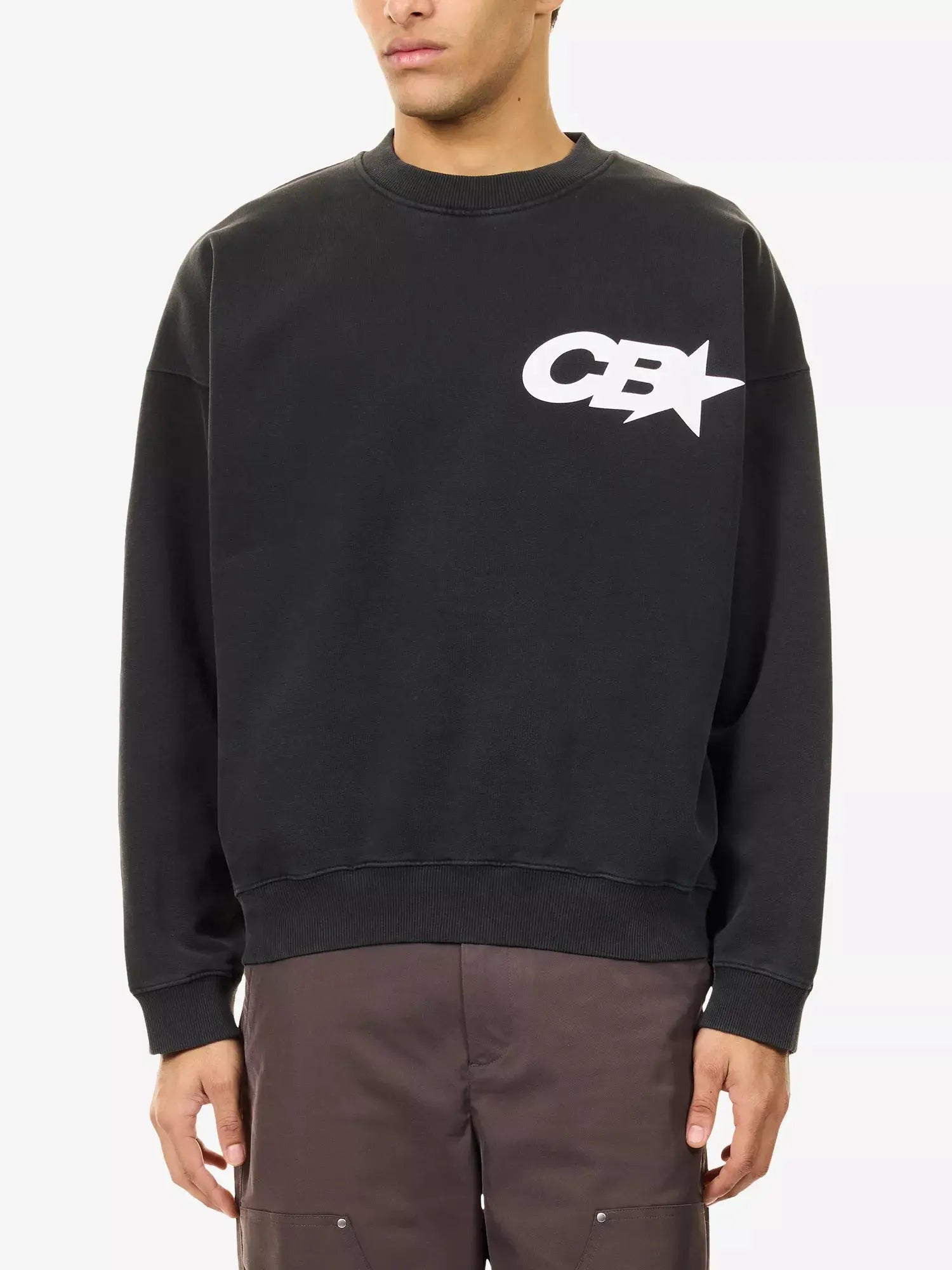 Men's Star Racing Logo-Print Cotton Sweatshirt Cole Buxton