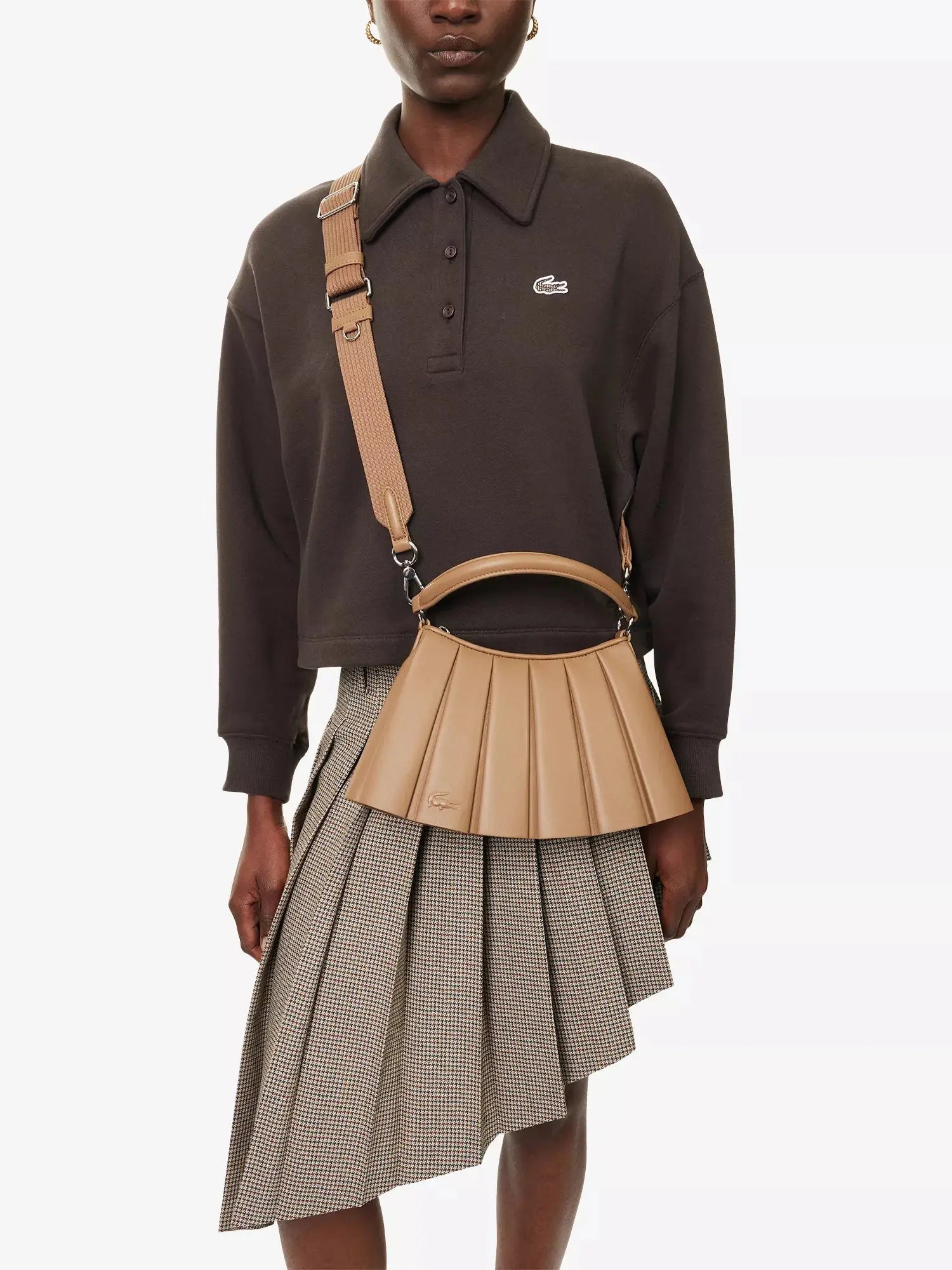 Women's Lenglen Small Leather Cross Body Bag Lacoste