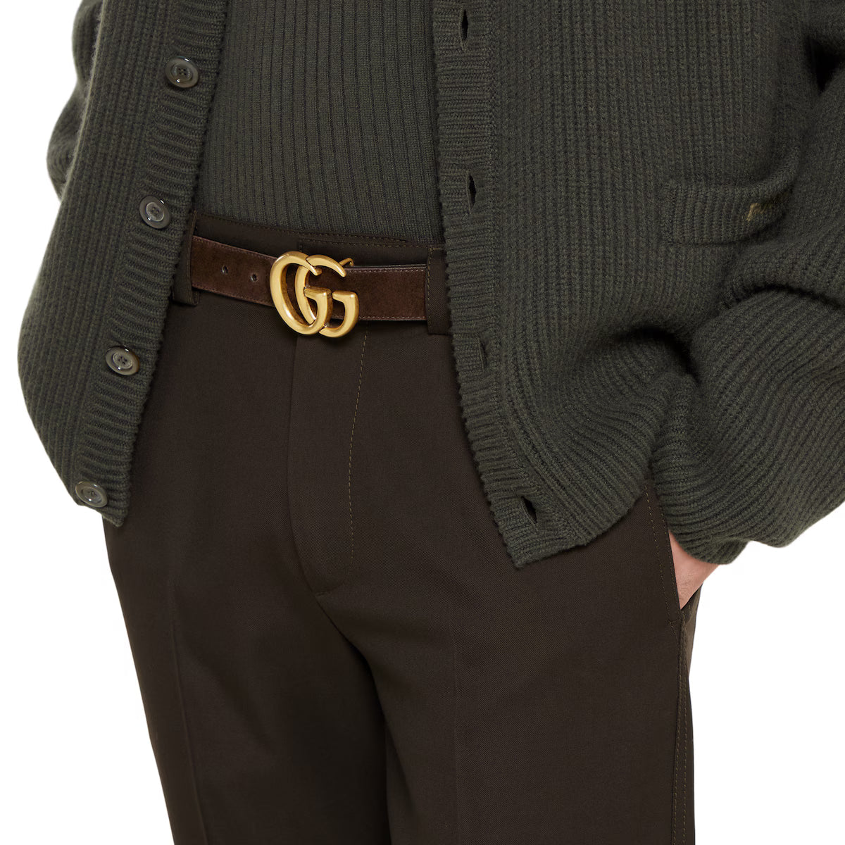 Men's GG Marmont thin belt 3cm width Gucci