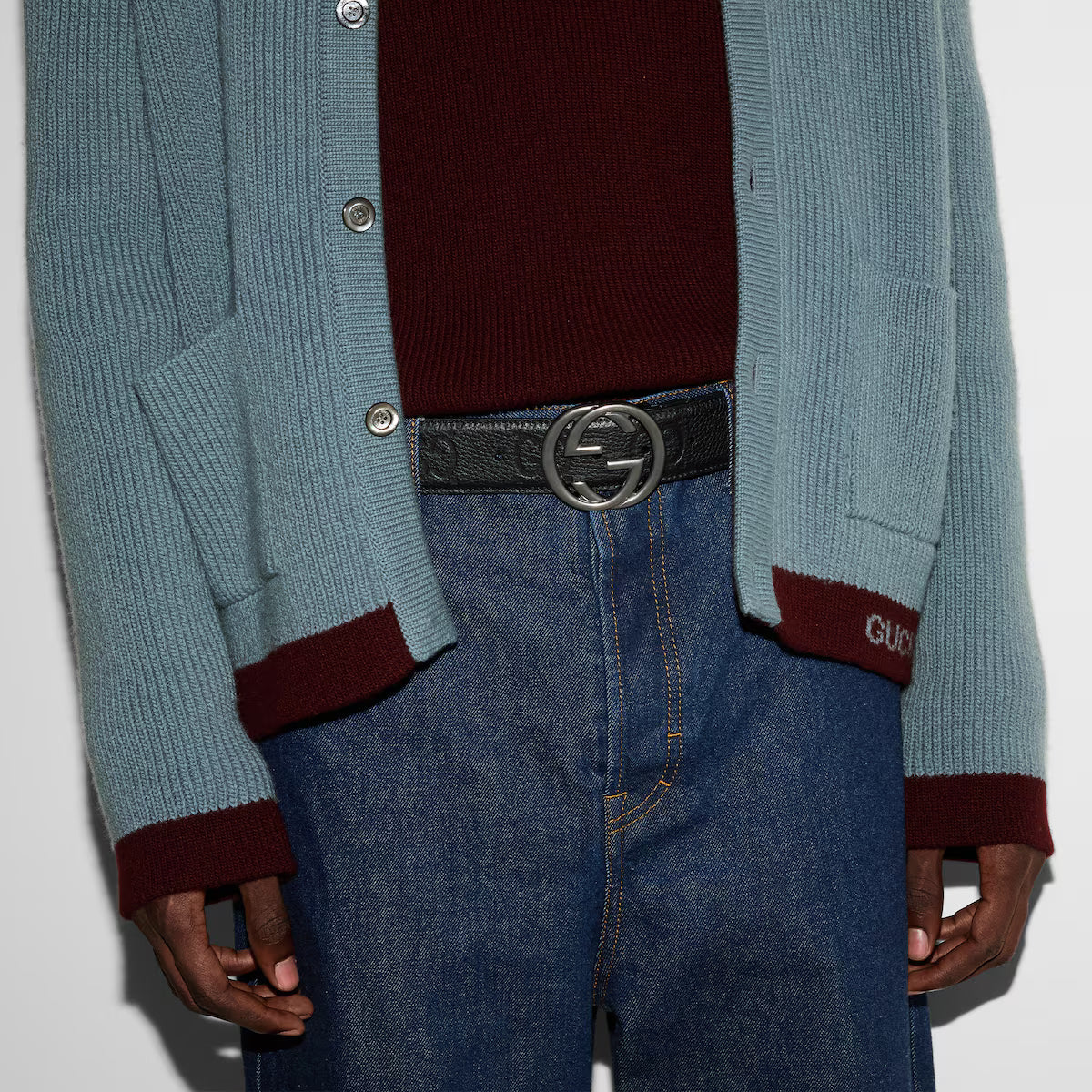 Belt with Interlocking G buckle 4cm width