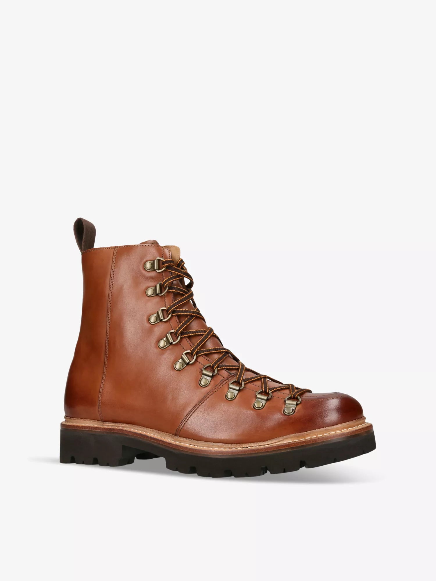 Brady mid-top lace-up leather boots
