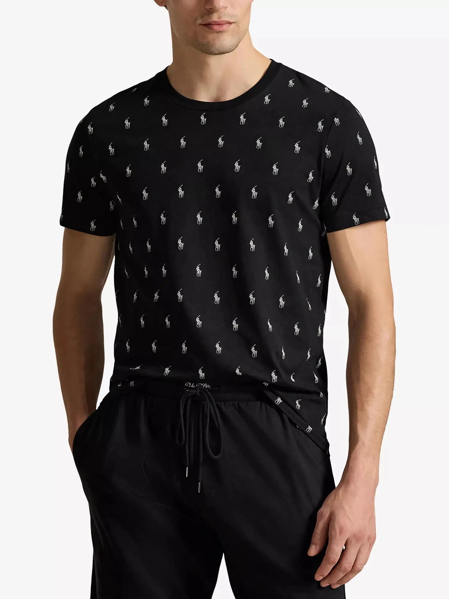 Men's Logo-Print Cotton-Jersey Pyjama Top Polo Ralph Lauren