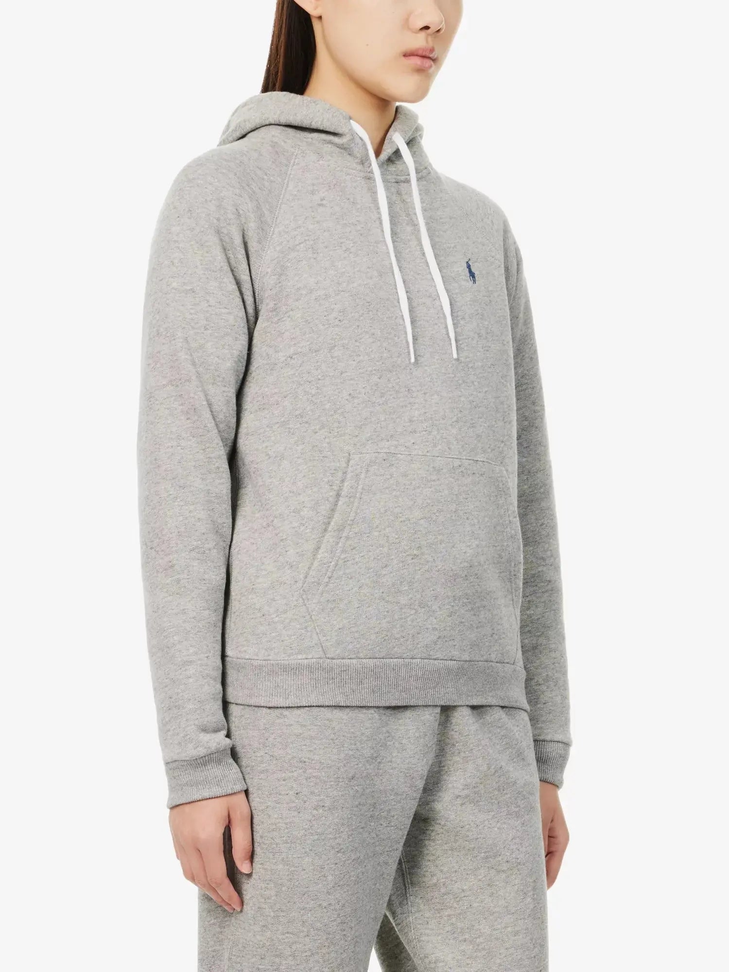 Women's Logo-embroidery fleece-lined cotton-blend jersey hoody Polo Ralph Lauren