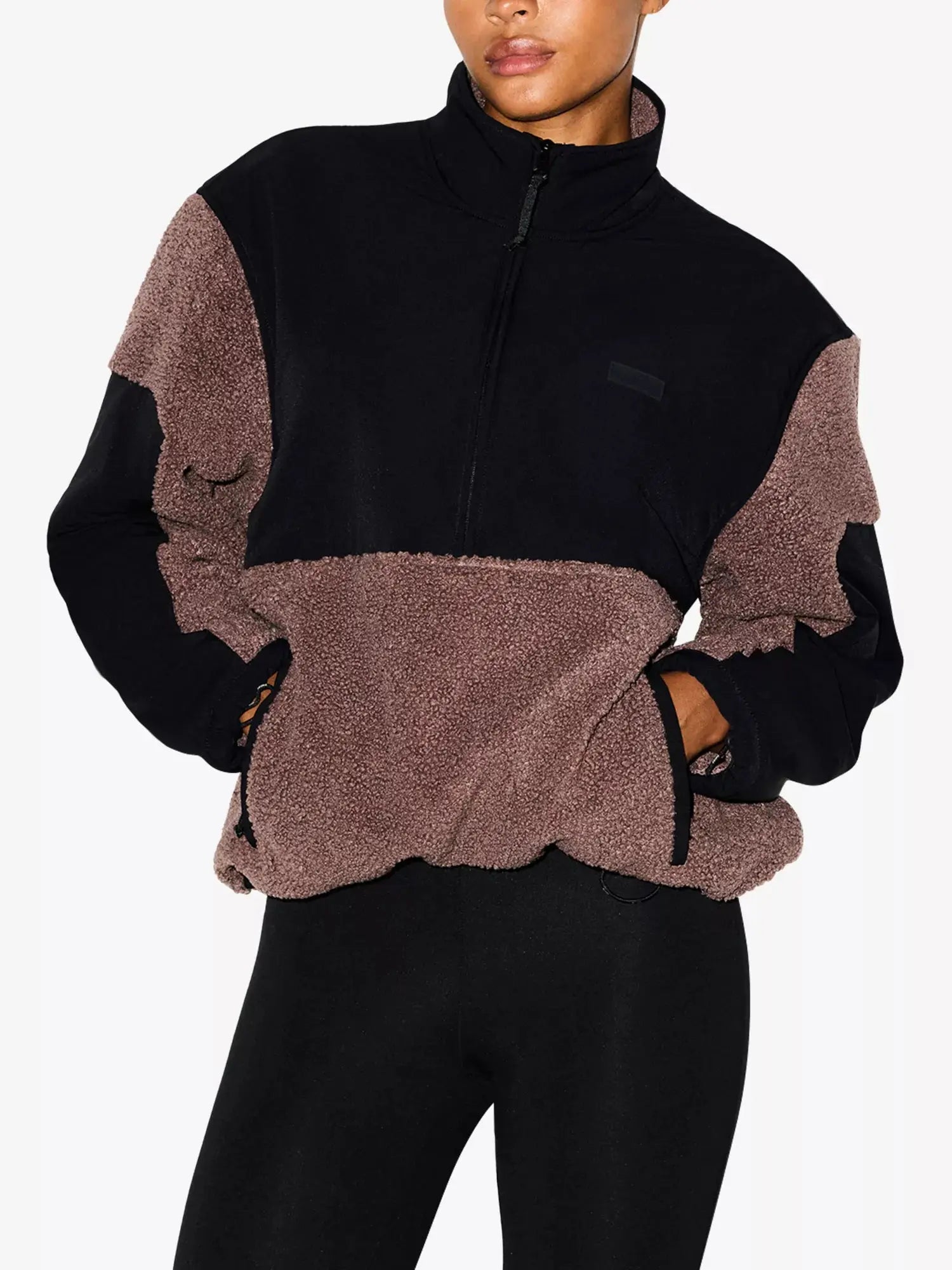 Women's Teddy Logo-Embellished Fleece Sweatshirt SKIMS