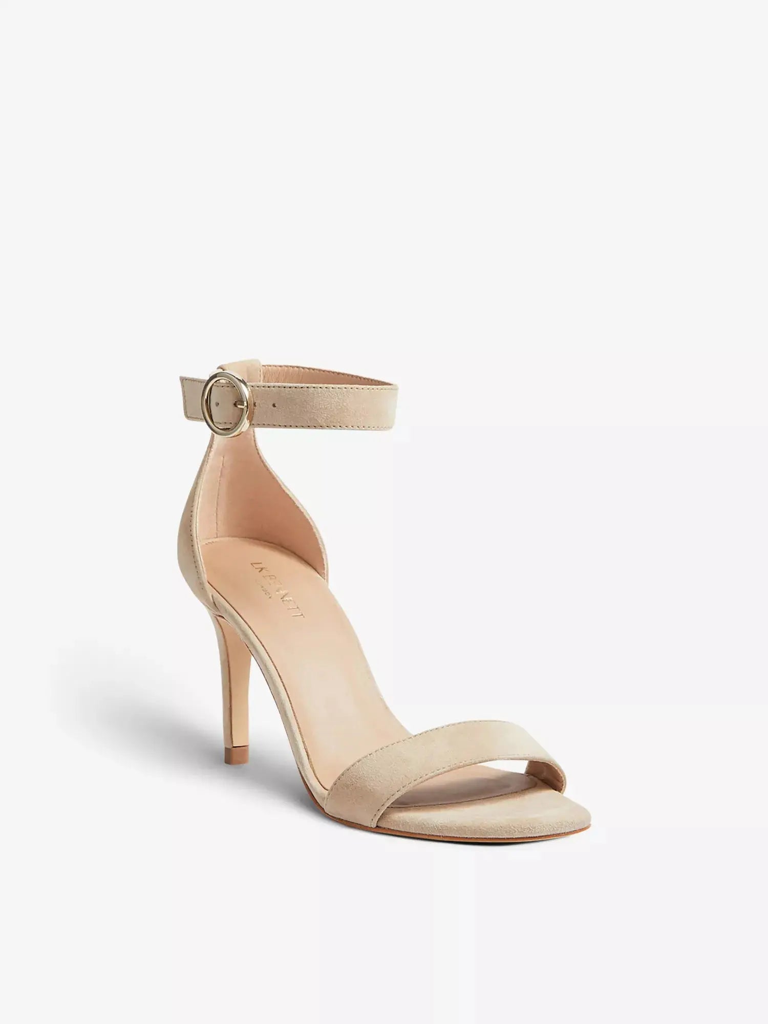 Women's Ivy open-toe suede heeled sandals LK Bennett