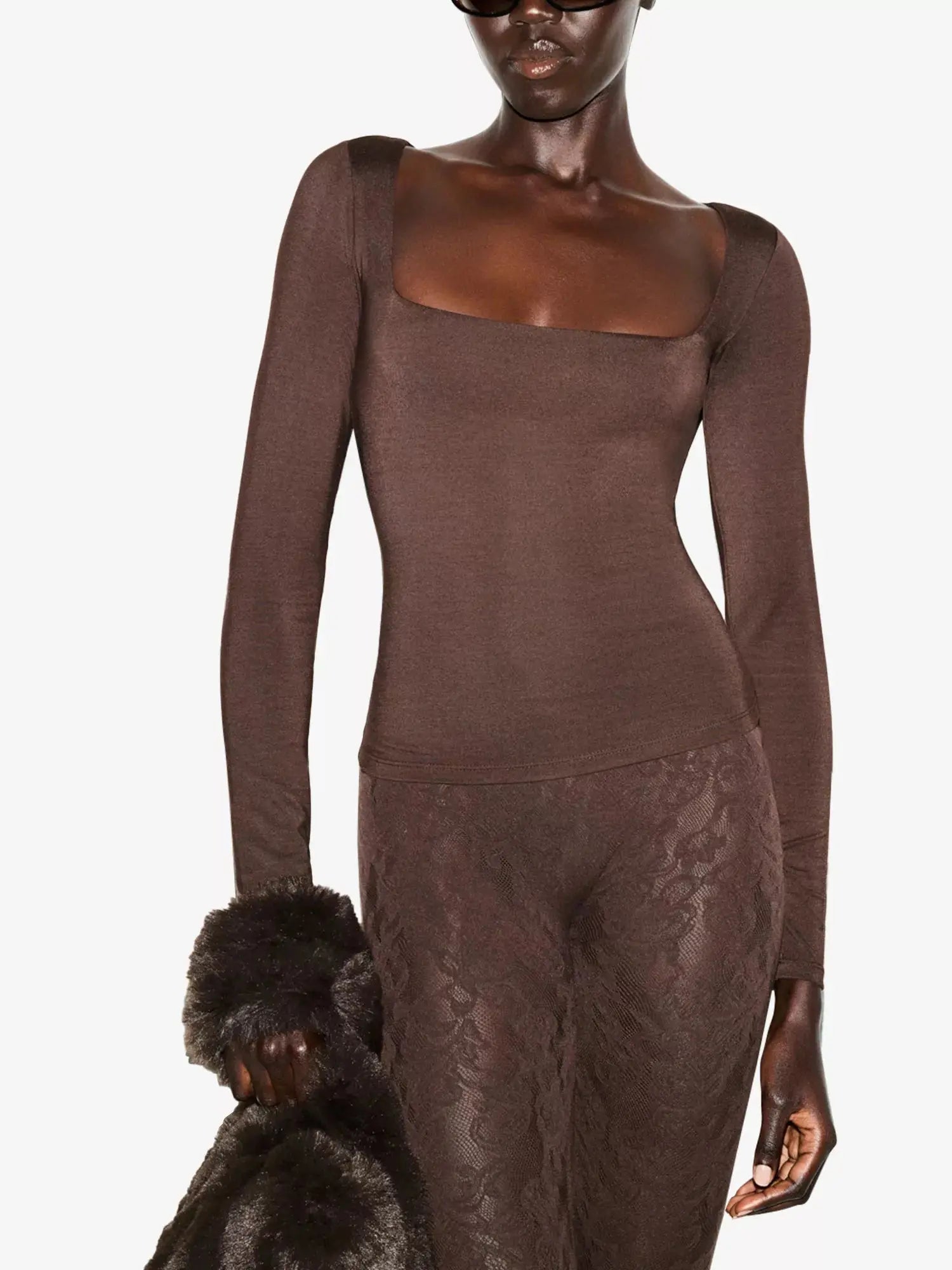 Women's Smooth Layers Square-Neck Modal-Jersey Top SKIMS