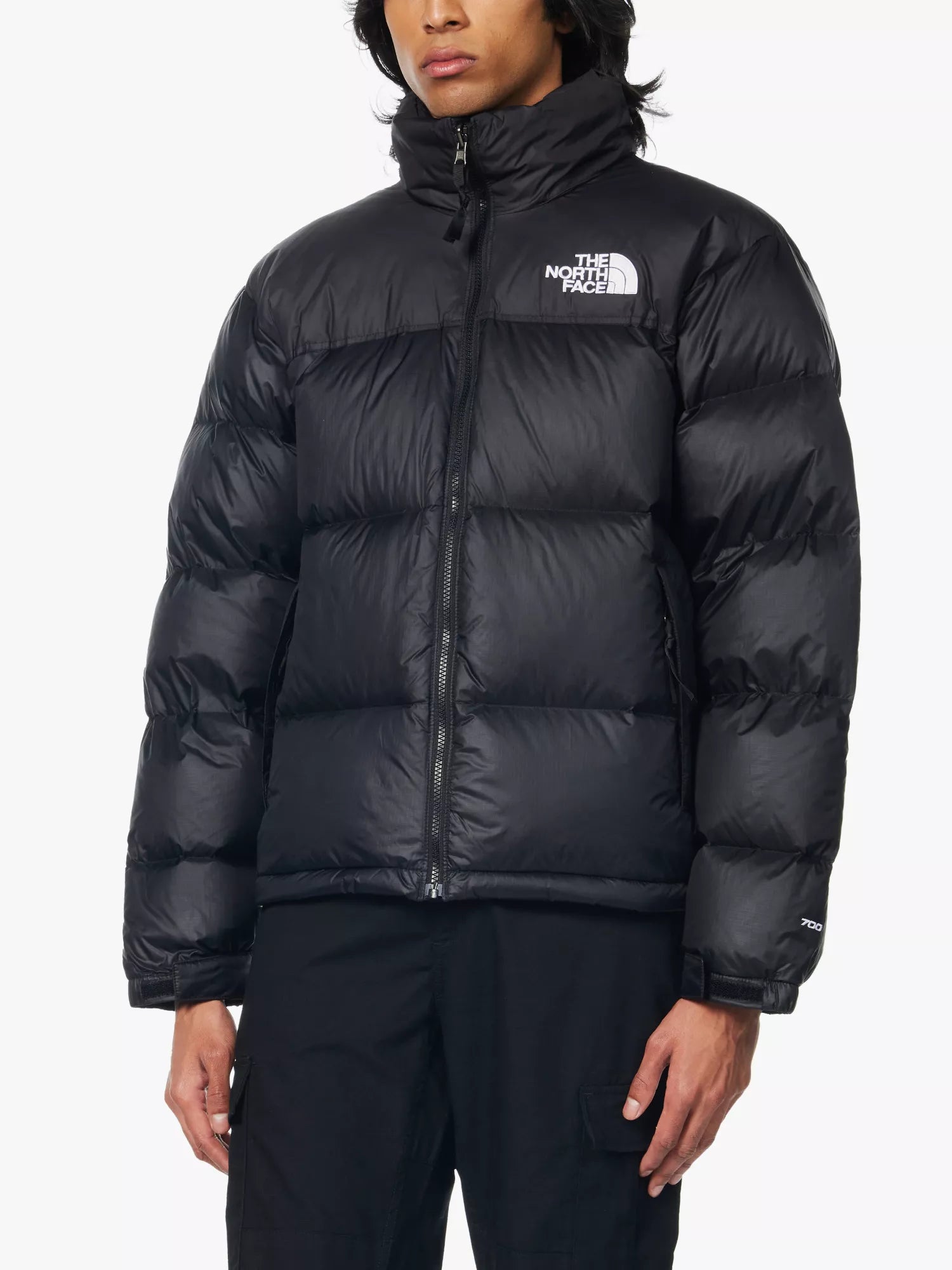 1996 Retro Nuptse funnel-neck nylon down jacket