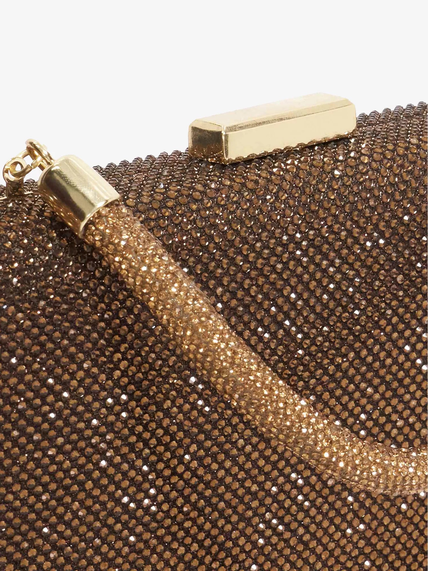 Beaut Metallic Woven Clutch Bag