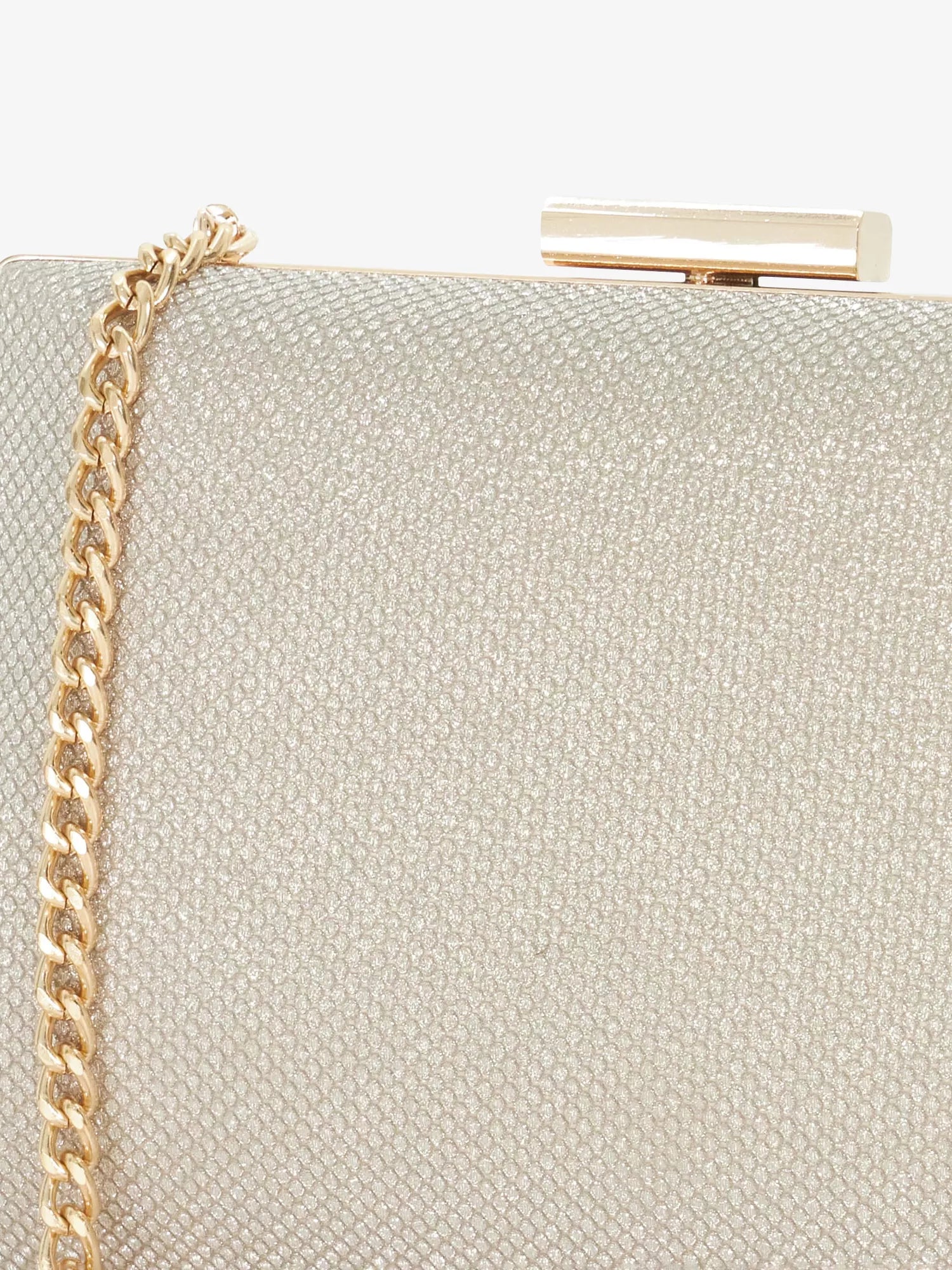 Bellaria Angled Frame Woven Clutch