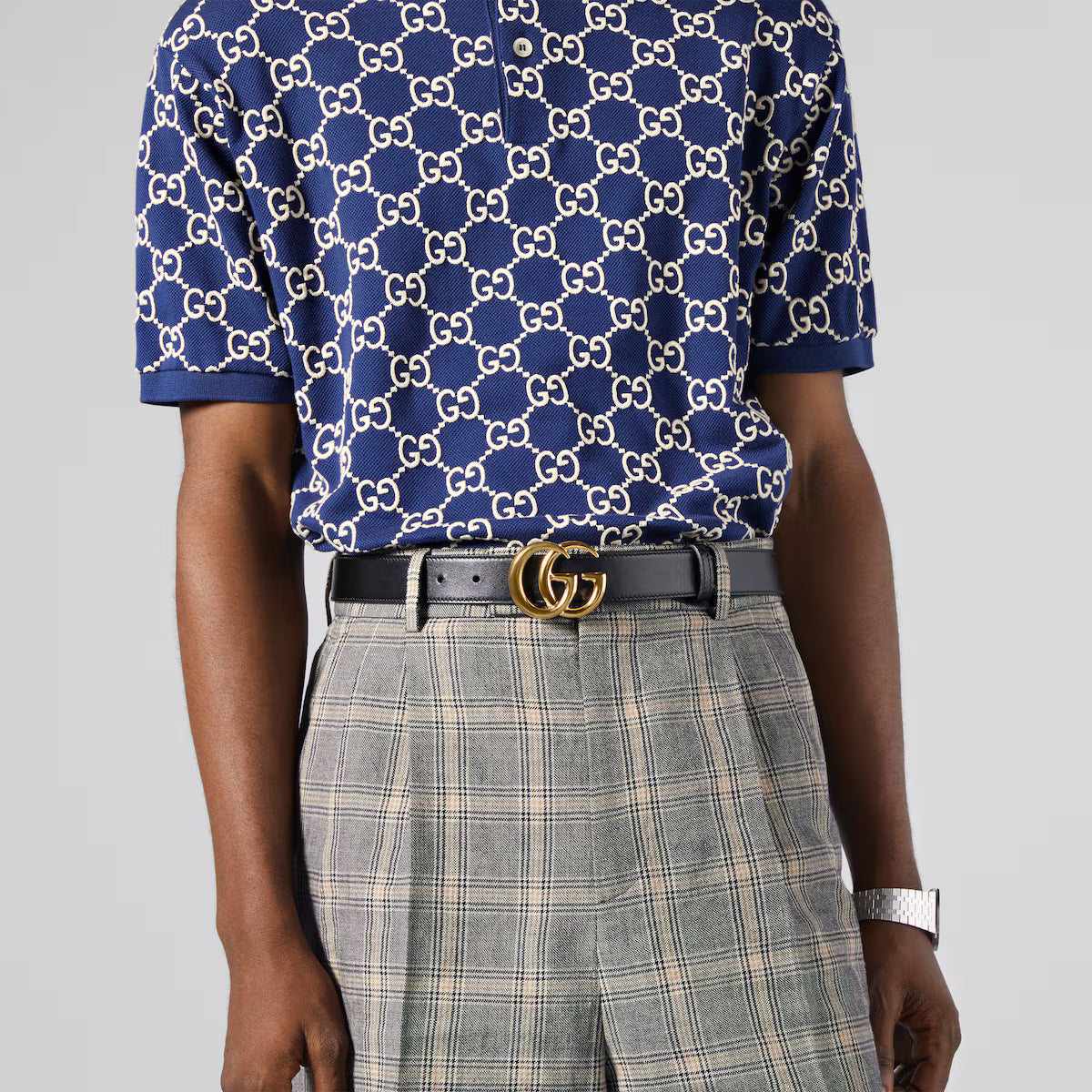 Men's GG Marmont belt with shiny buckle 3cm width Gucci