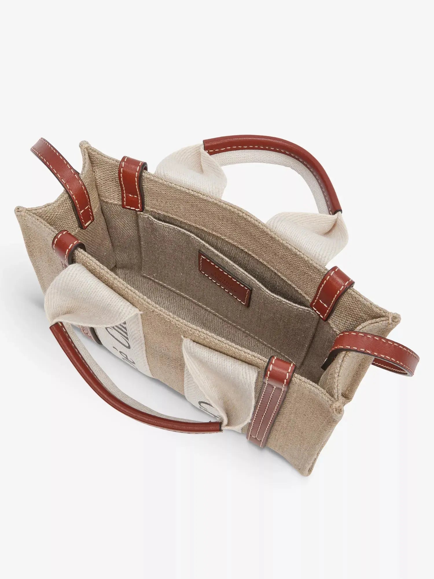 Women's Woody mini cotton-canvas tote bag Chloé