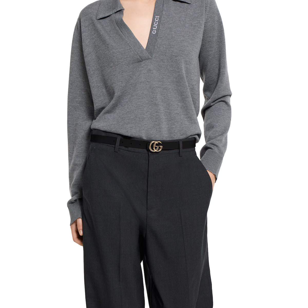 Women's Reversible GG Marmont thin belt 2cm width Gucci