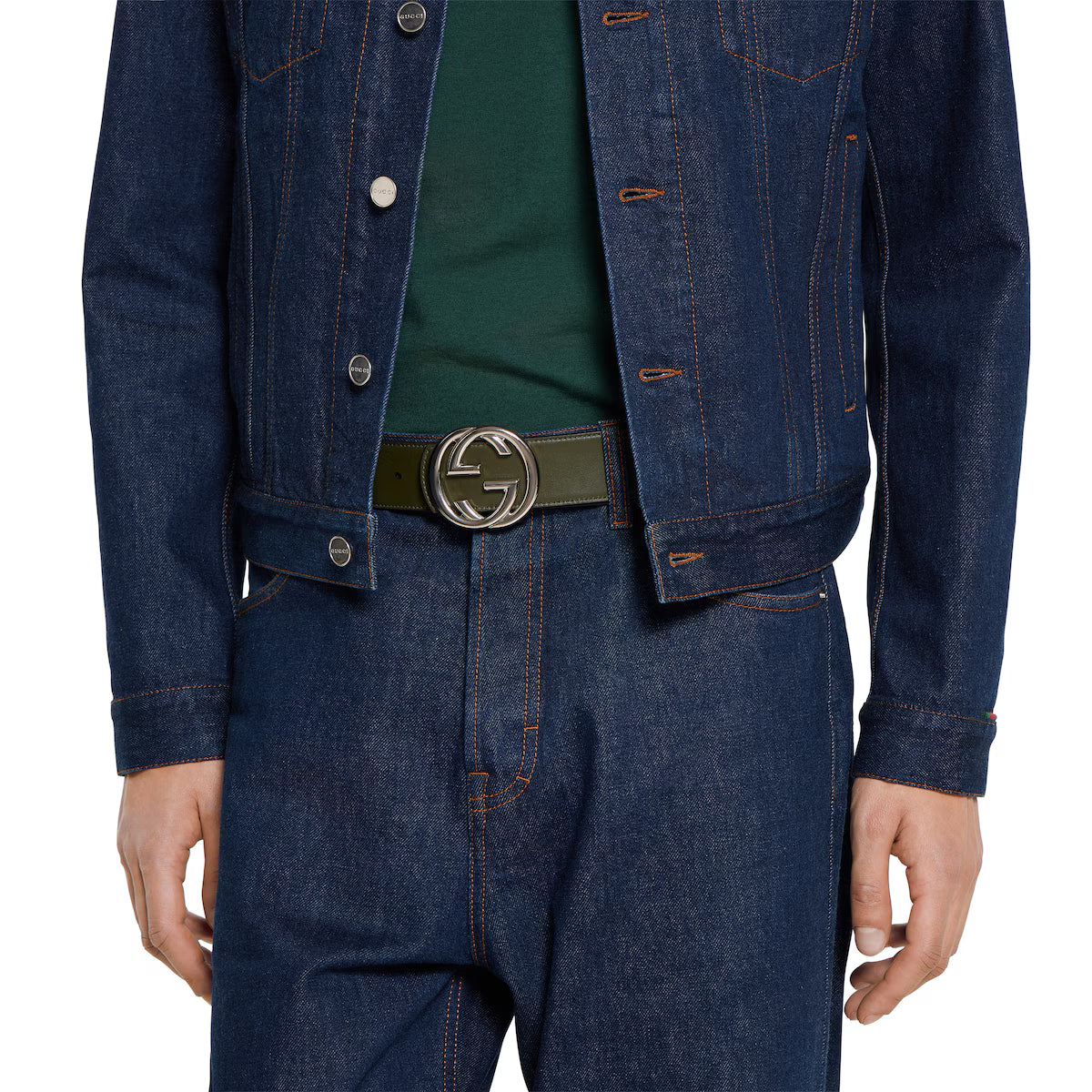 Men's Reversible GG Monogram belt 4cm width Gucci