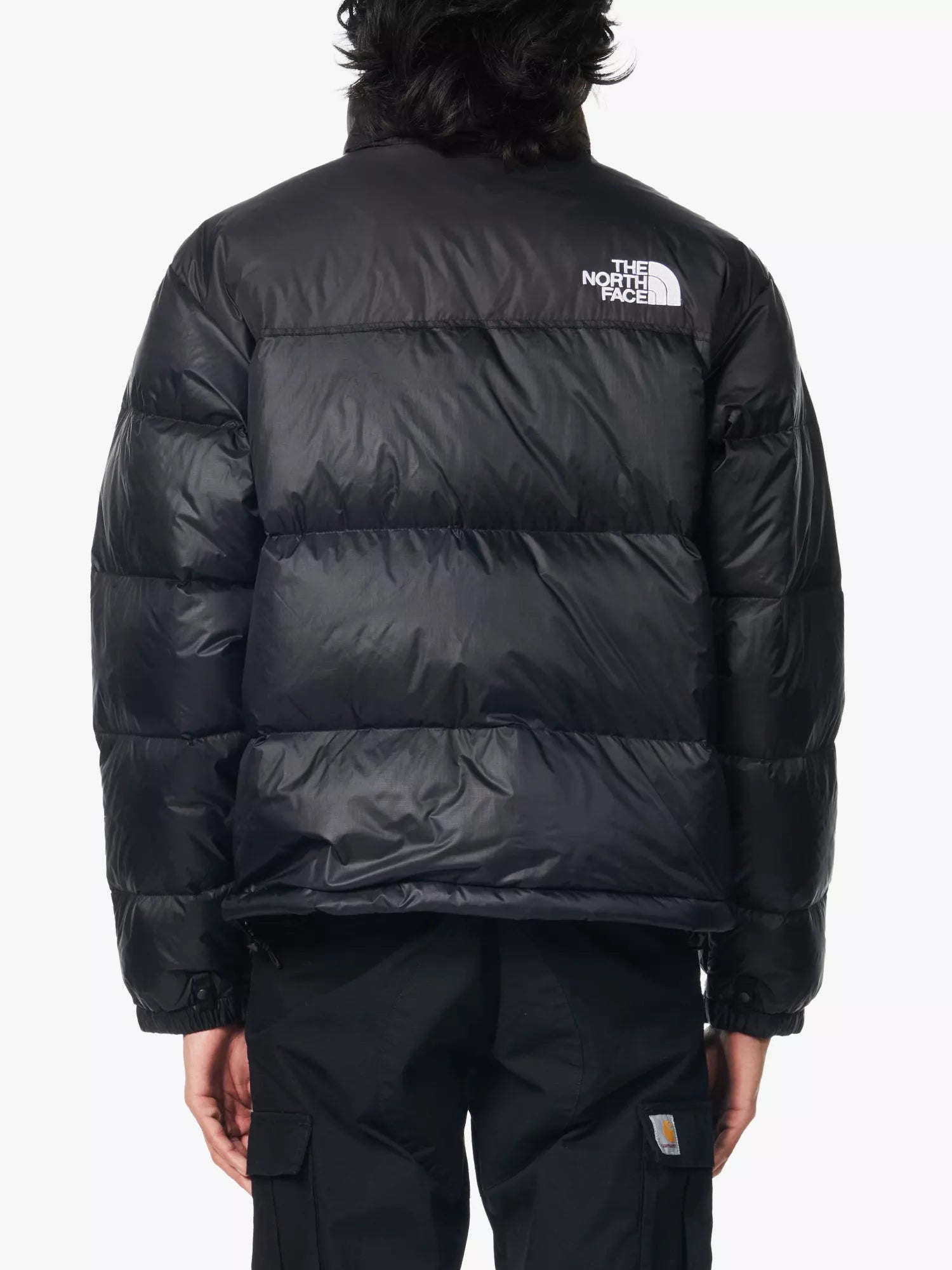 1996 Retro Nuptse funnel-neck nylon down jacket
