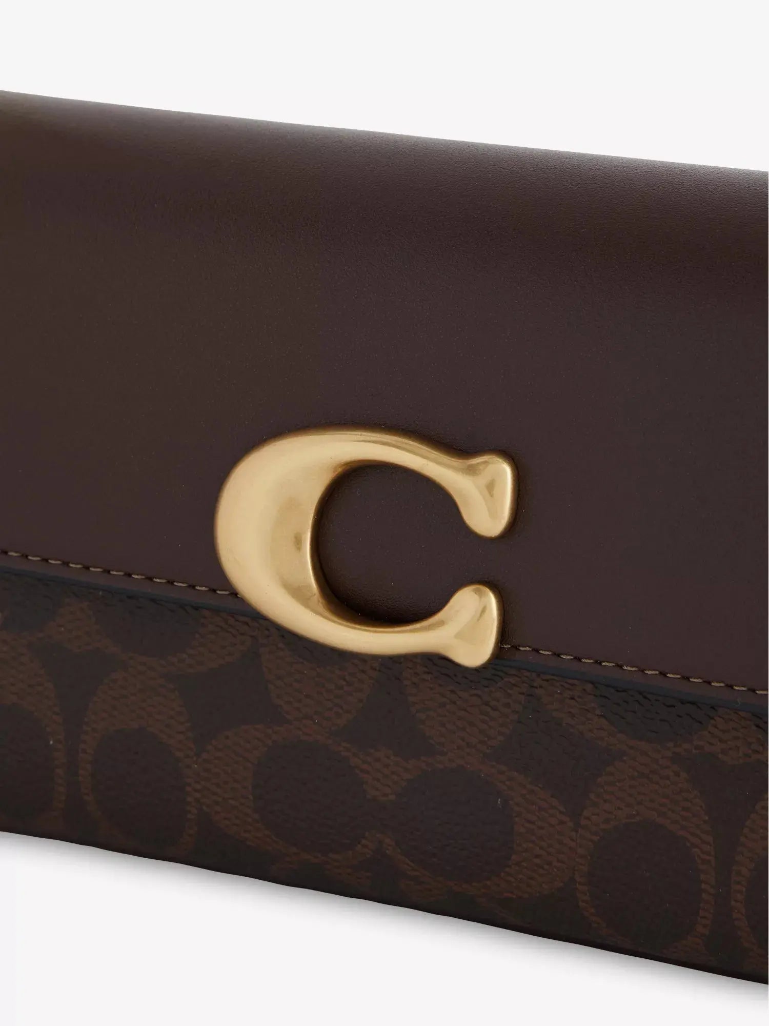 Women's Monogram Jet Leather Shoulder Bag Coach