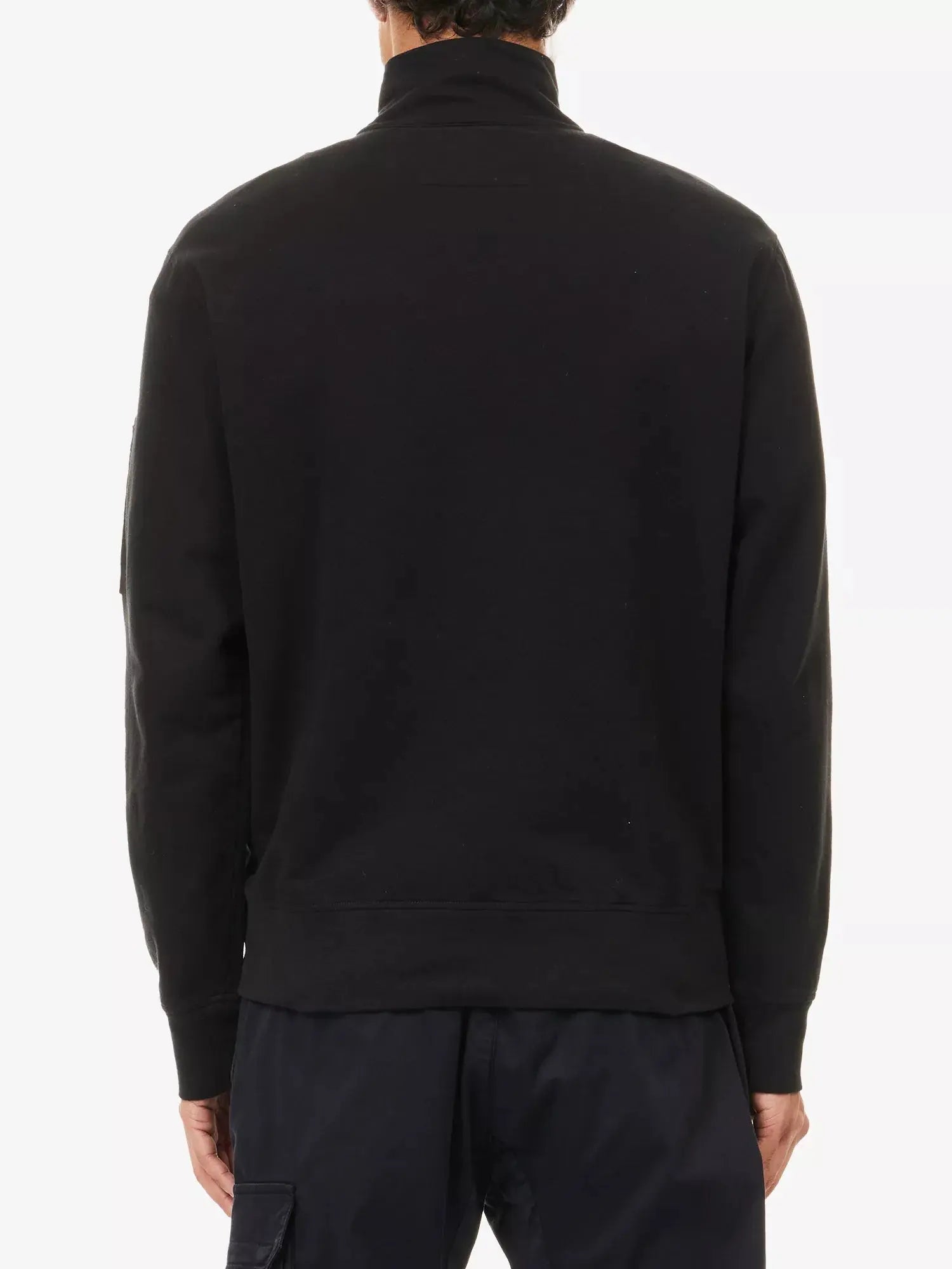 Men's Logo-Patch Half-Zip Cotton Jumper CP Company