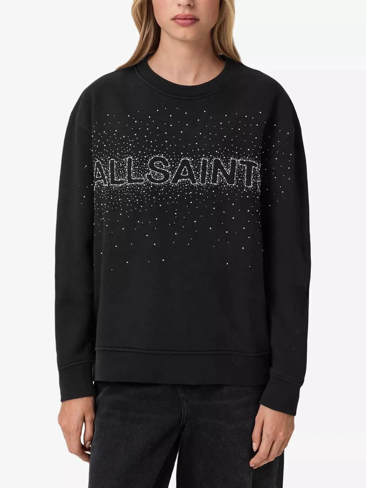 Women's Sprinkle Etta Logo-Print Relaxed-Fit Sweatshirt AllSaints