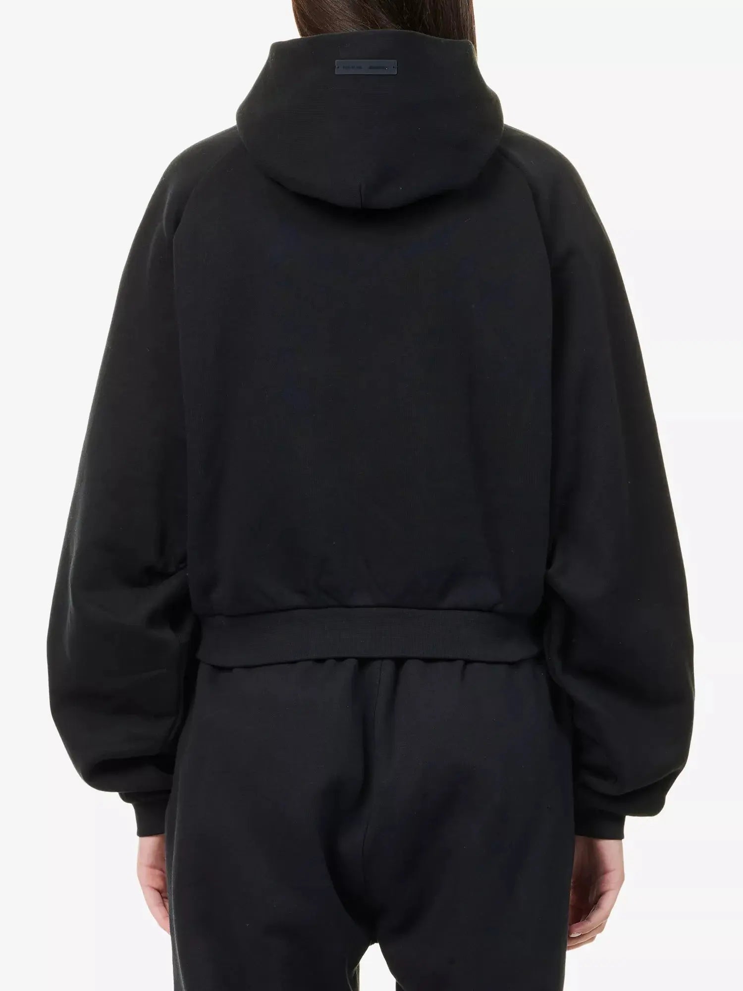 Women's Brand-Patch Raglan-Sleeves Cotton-Blend Hoody Fear of Gods Essentials