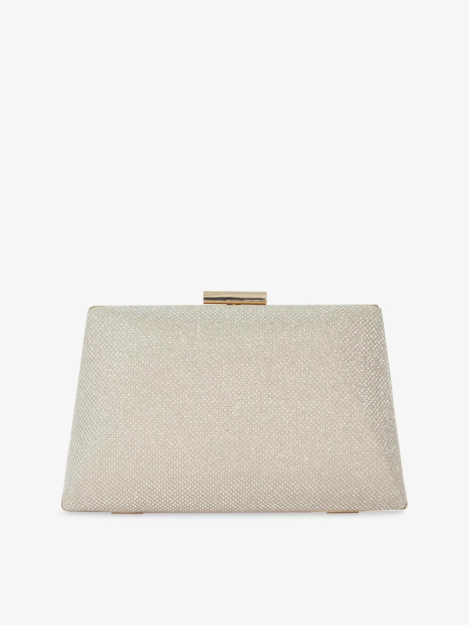 Bellaria Angled Frame Woven Clutch