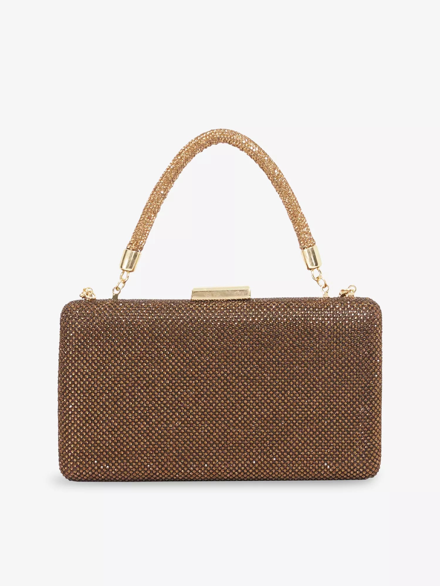 Beaut Metallic Woven Clutch Bag