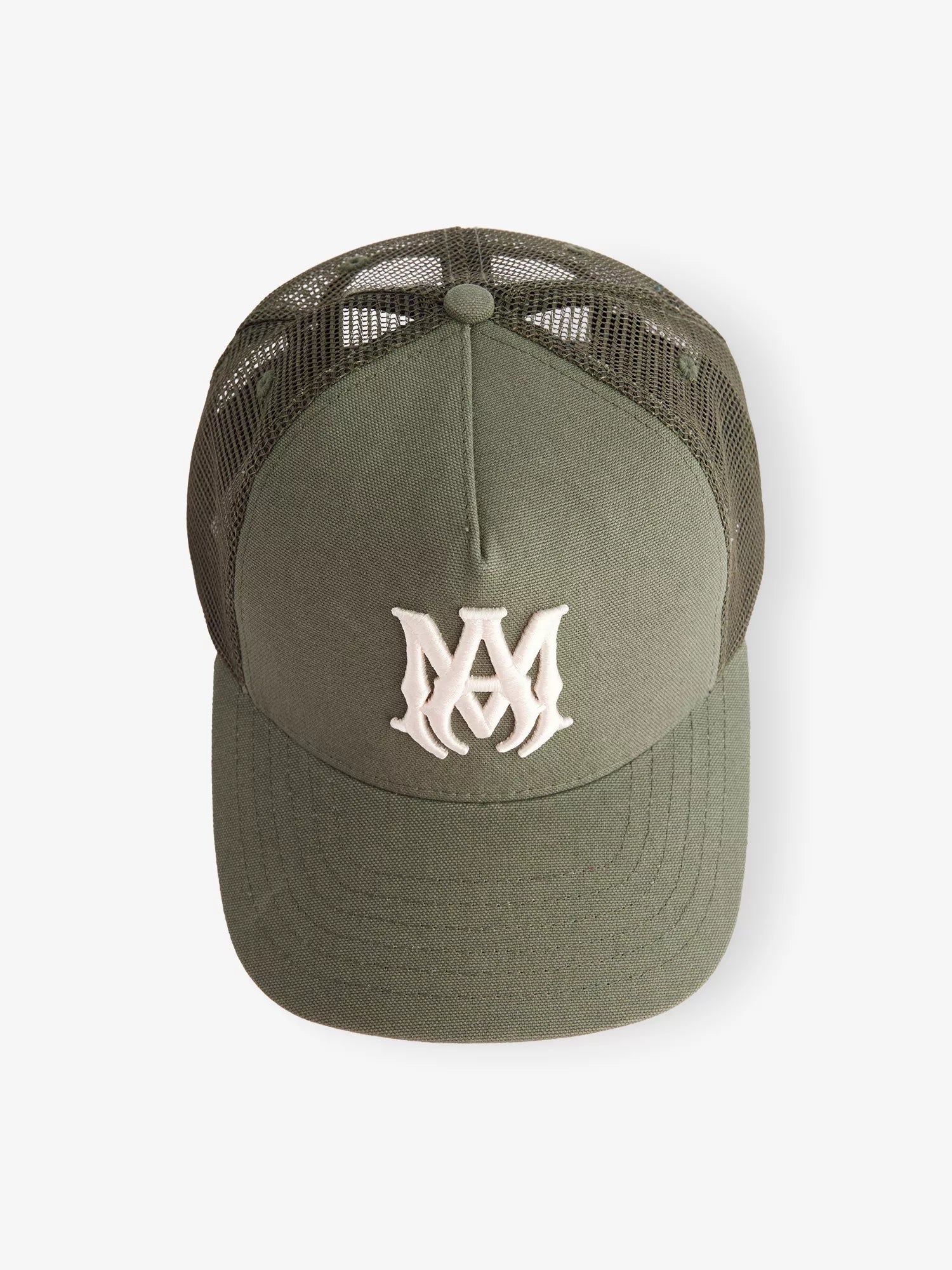 Men's Ma Logo Cotton Trucker Hat Amiri