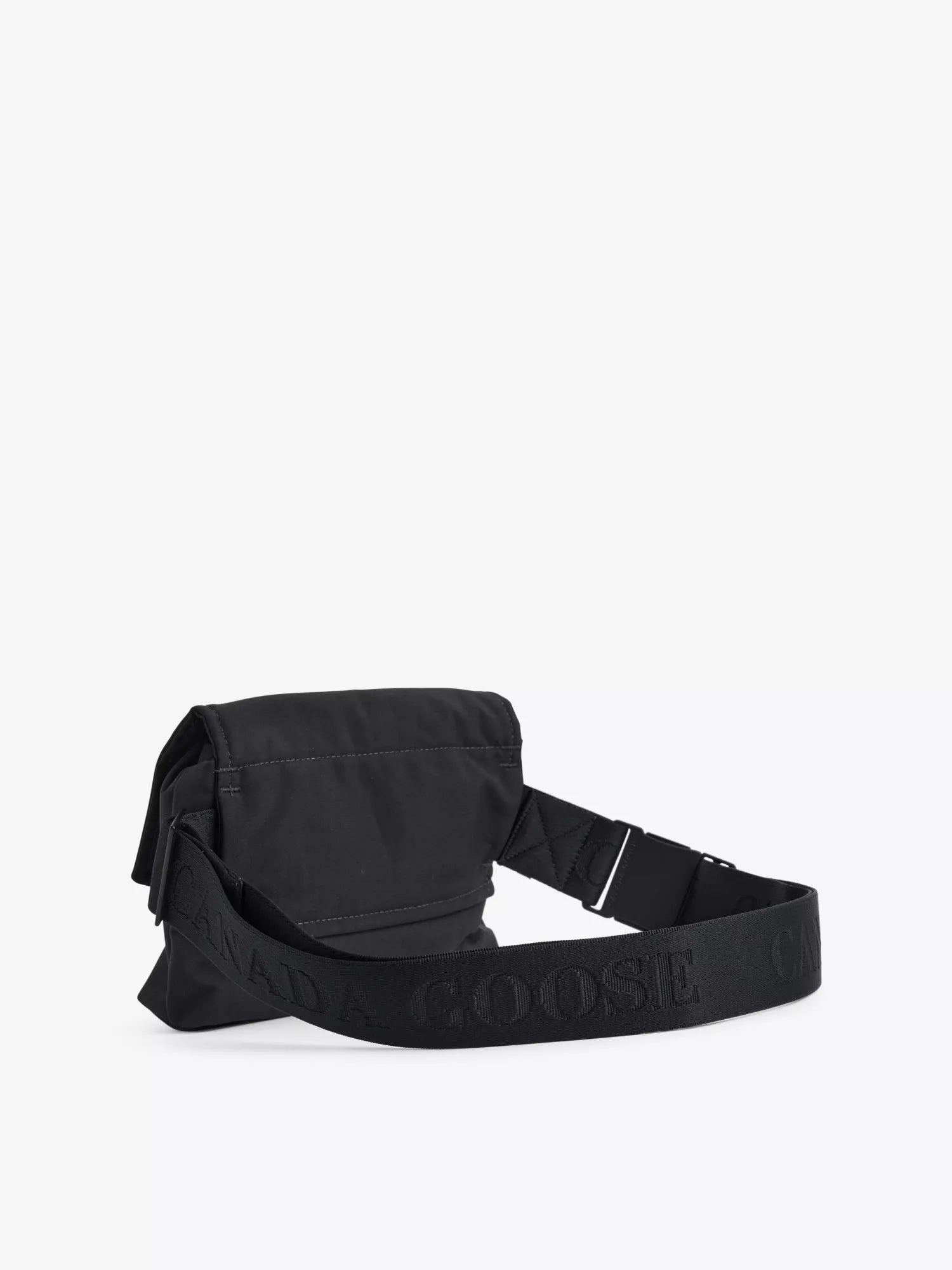 Brand-embroidered mini shell bag