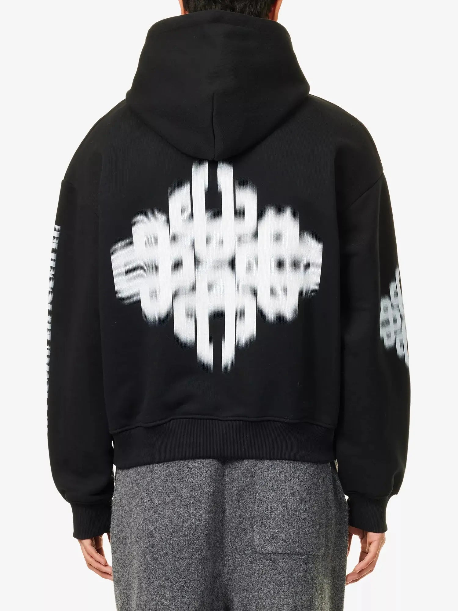 Men's Motion Blurred-Emblem Cotton-Jersey Hoodie The Couture Club