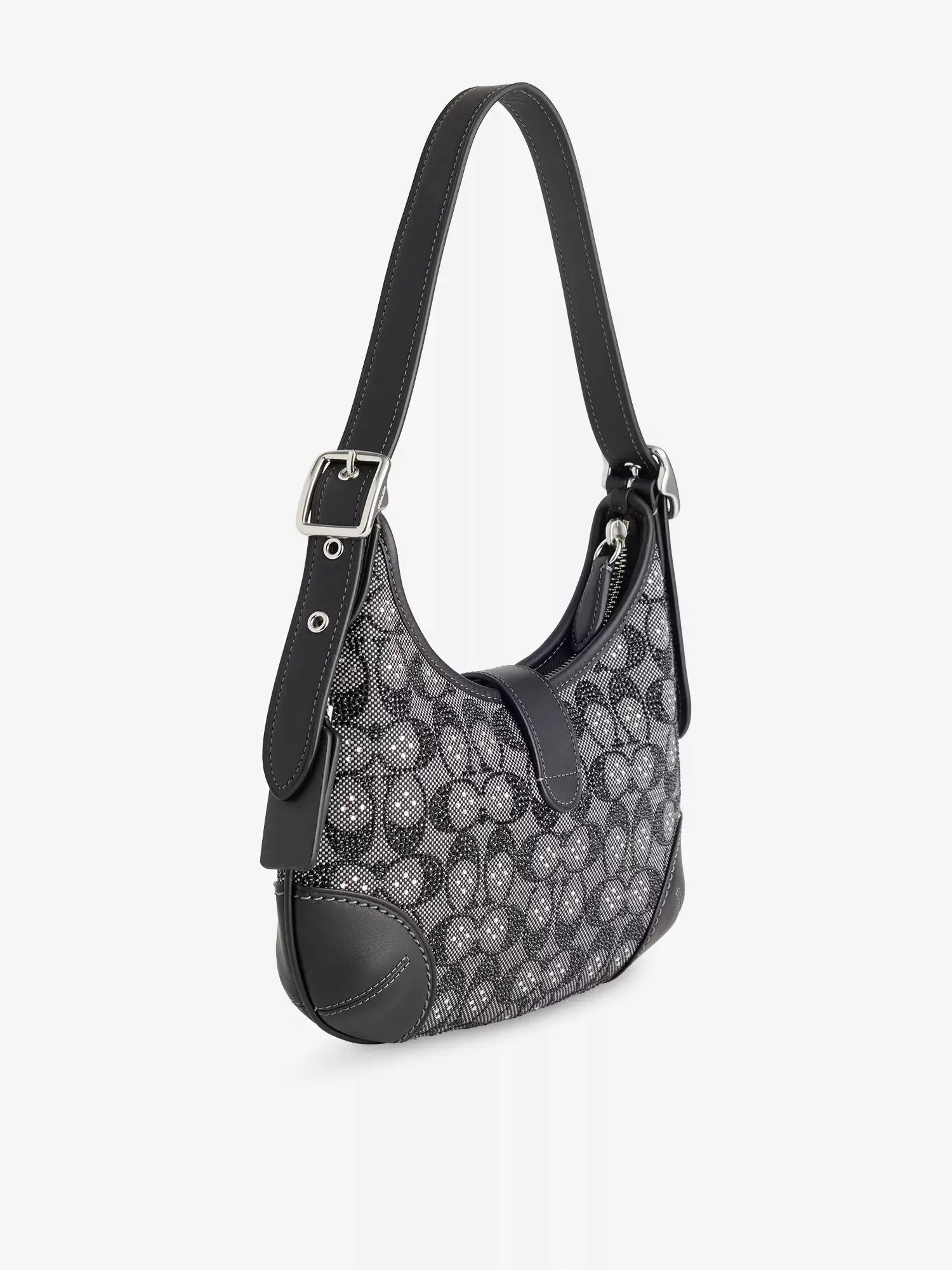 Women's Hamptons Crystal Jacquard Hobo Bag Coach