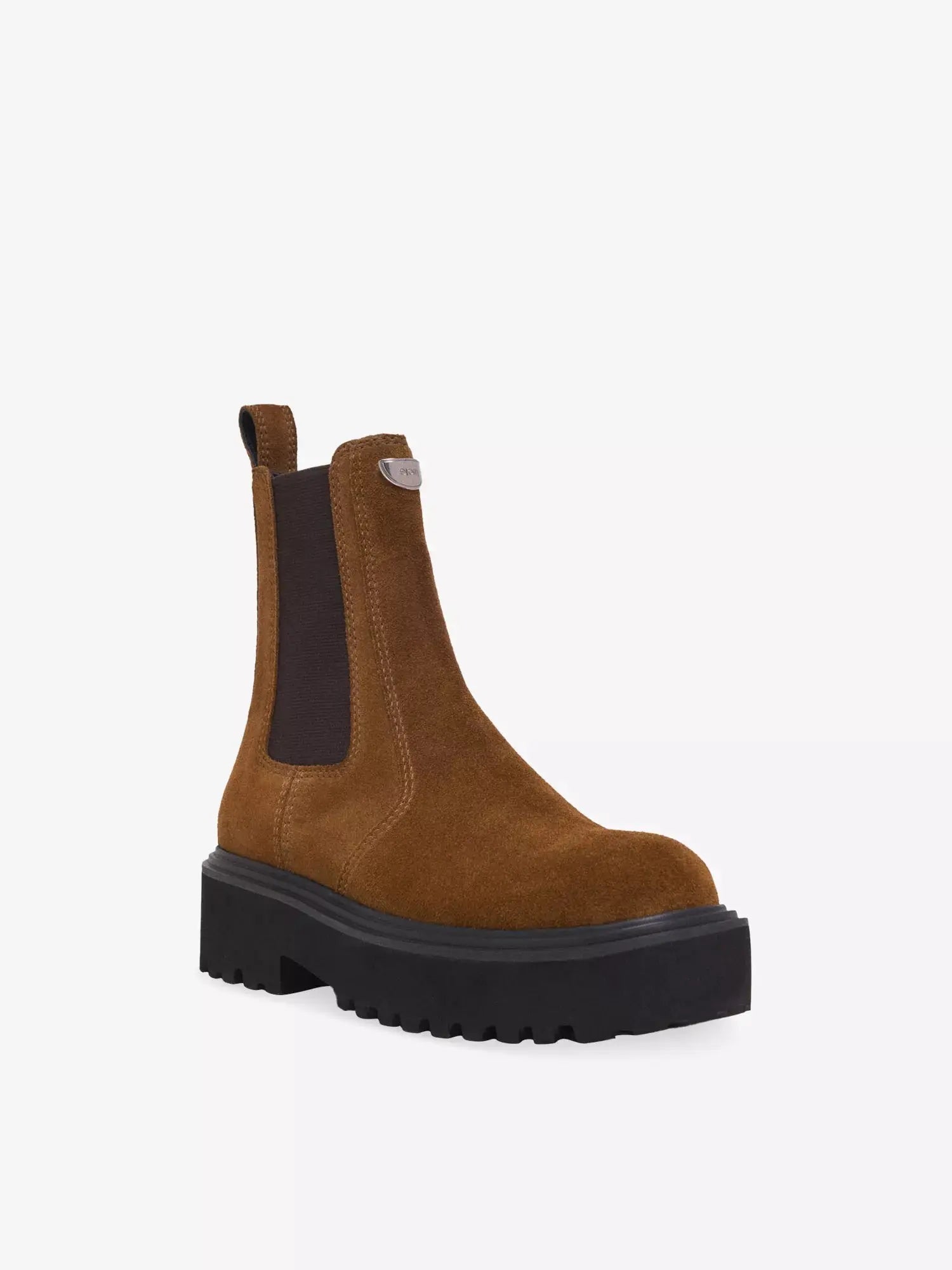 Women's Brand-Plaque Suede Chelsea Boots Maje