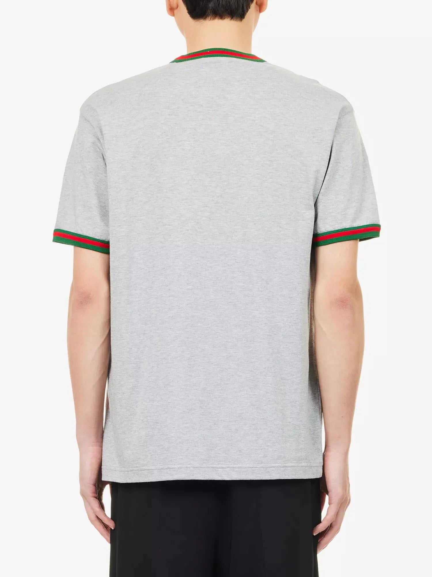 Men's Embroidered-Logo Short-Sleeve Cotton T-Shirt Gucci