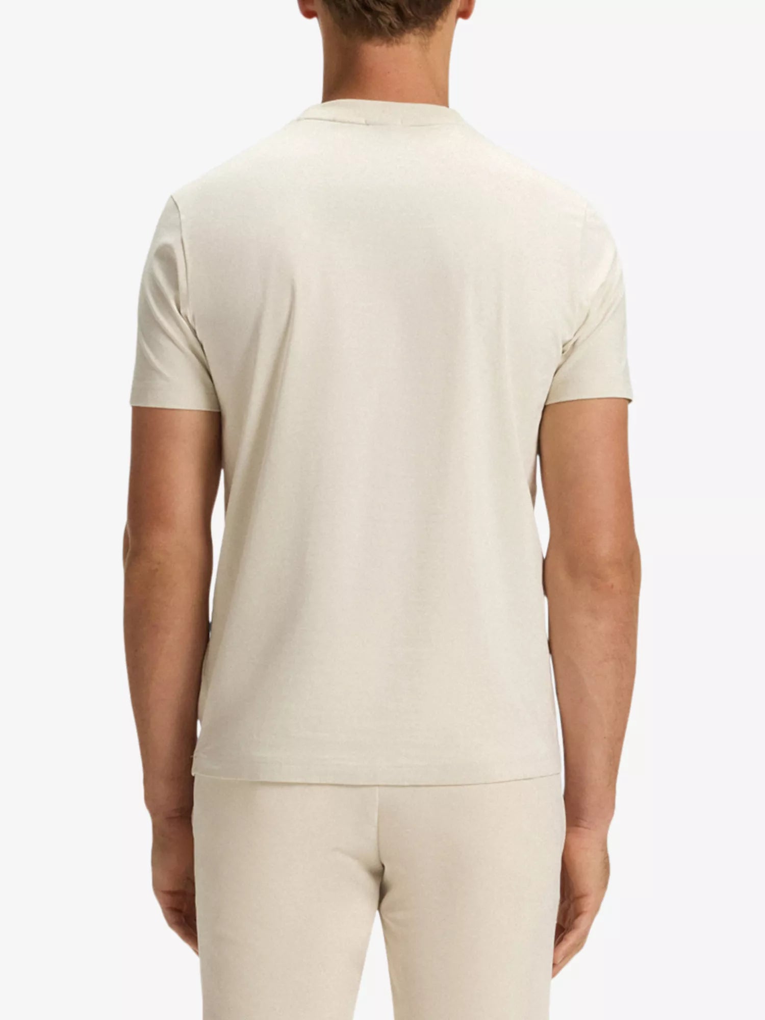 Brand-Embossed Short-Sleeved Stretch-Cotton T-Shirt
